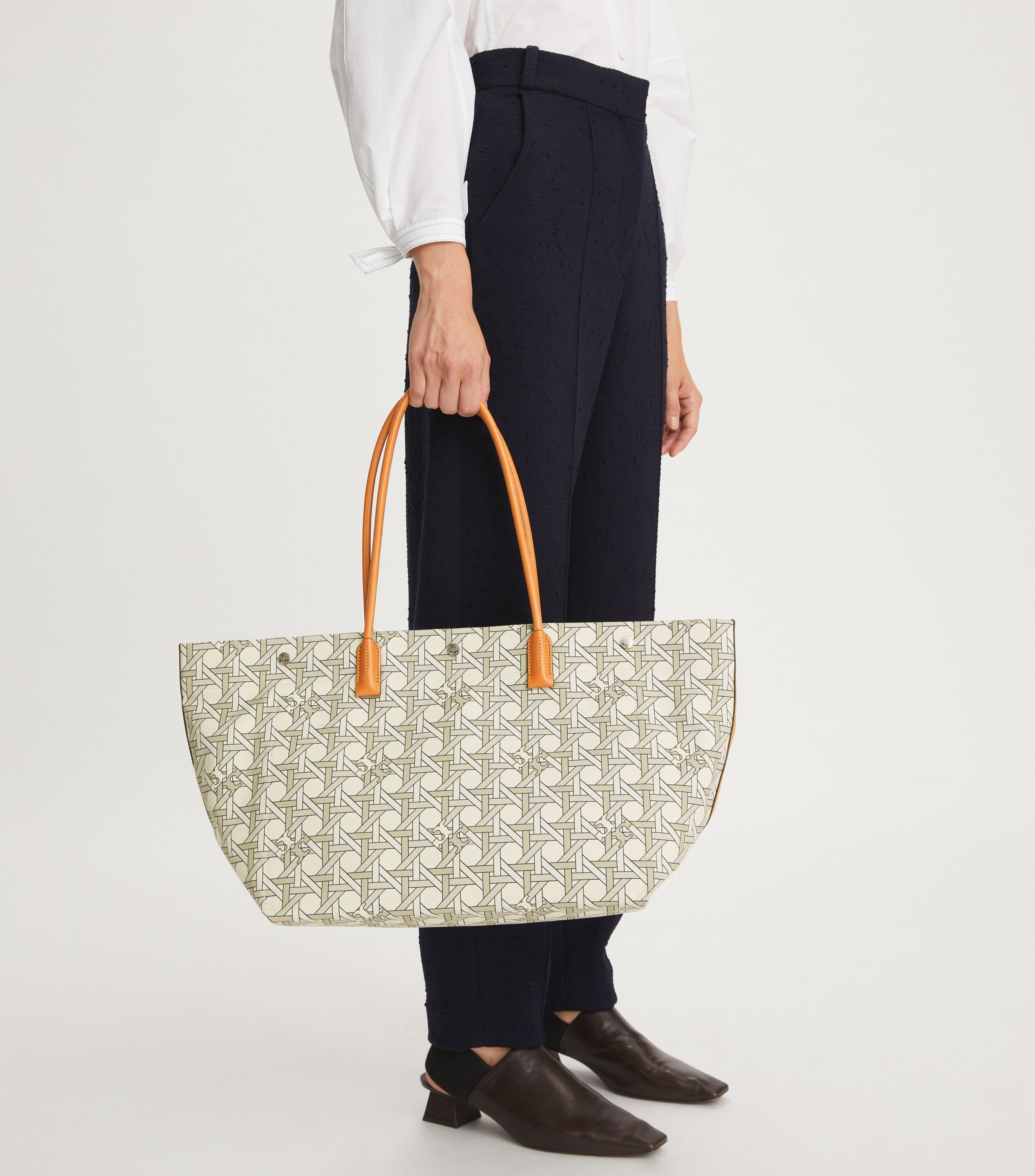 Tory burch clearance canvas tote bag