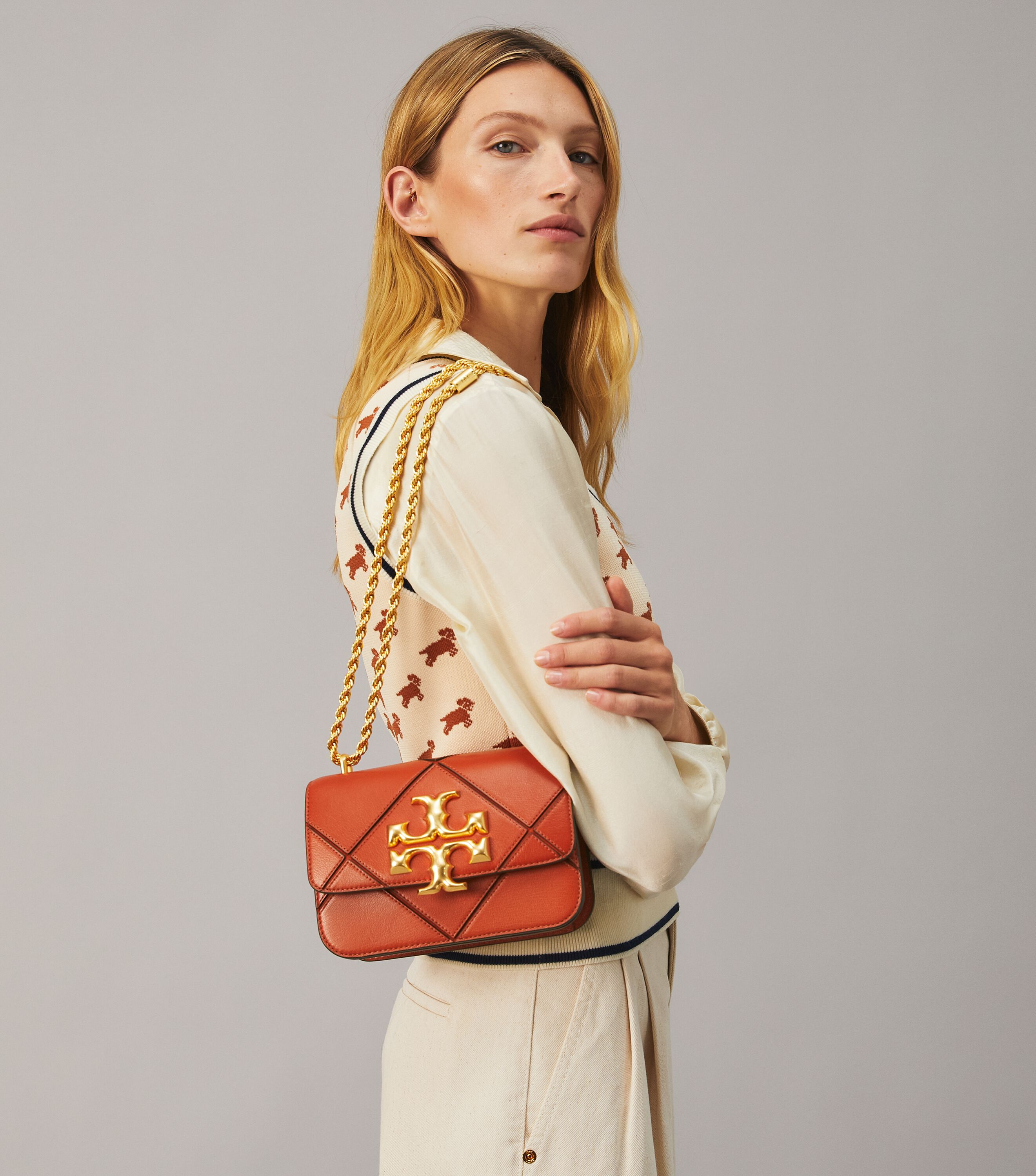 Eleanor Small Bag, ROASTED HABANERO | Tory Burch KSA