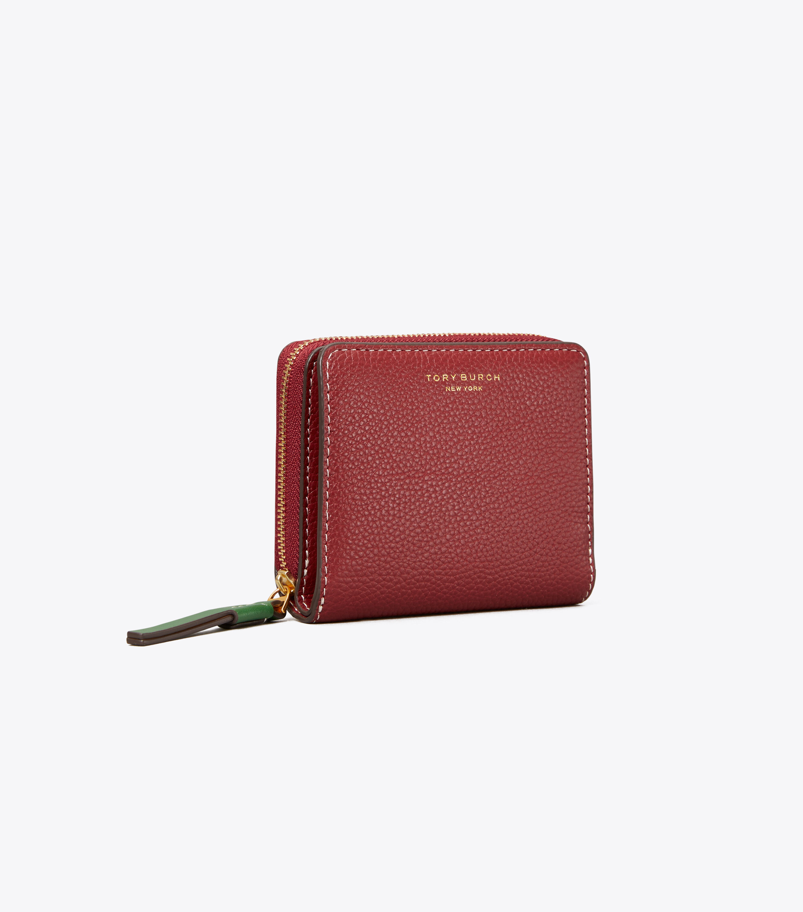 Perry Color-Block Bi-Fold Wallet, Red | Tory Burch KSA