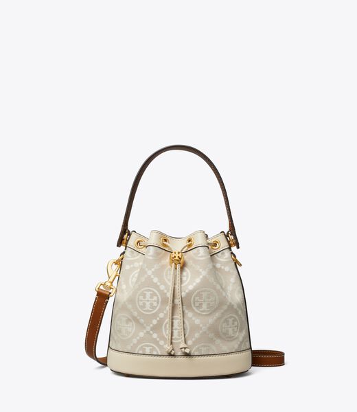 tory burch t monogram bucket bag