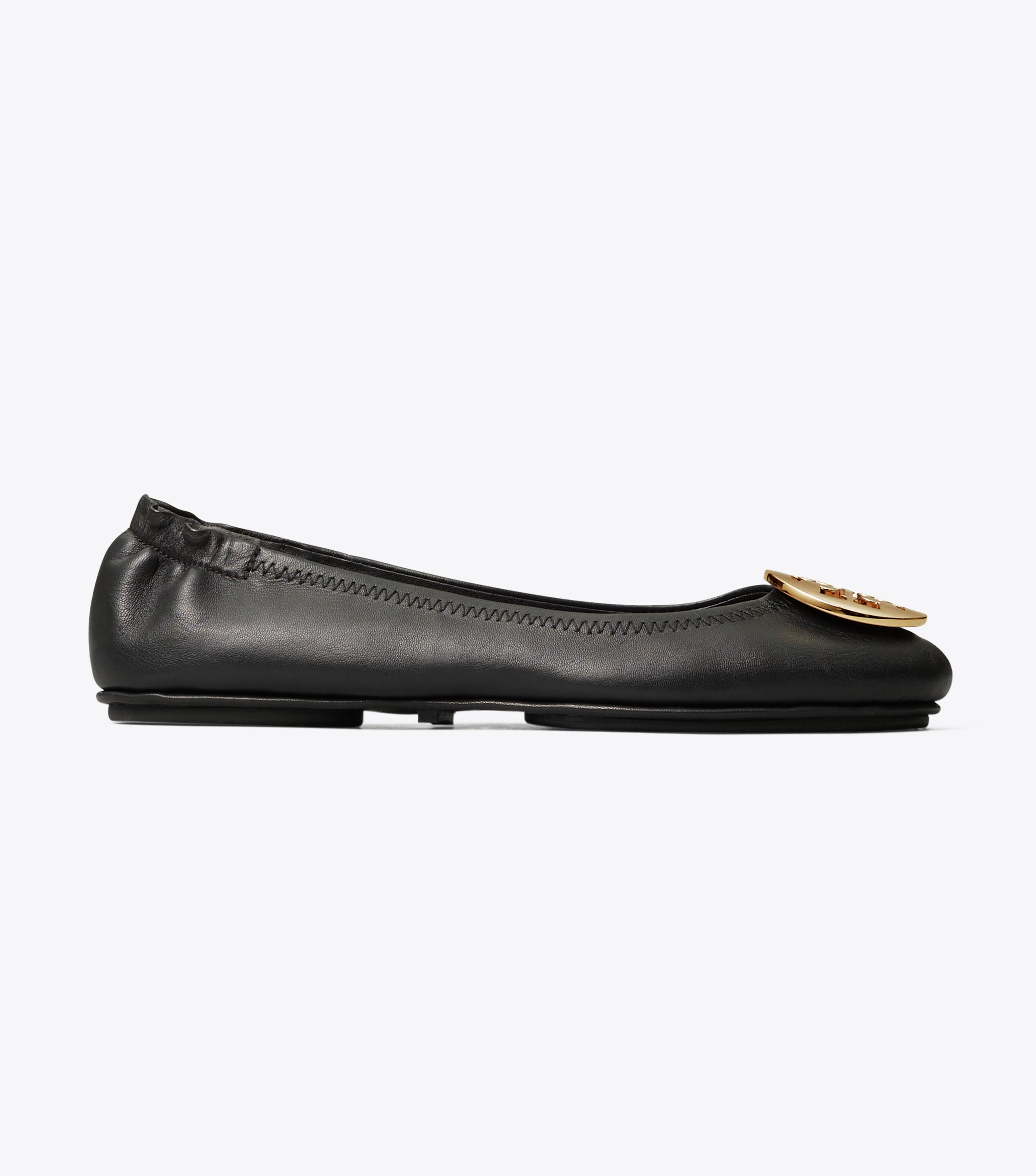 Minnie Travel Ballet , Perfect Black/Gold | Tory Burch KSA