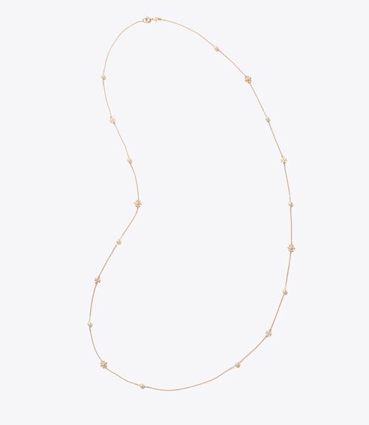 tory burch moondance long flower necklace
