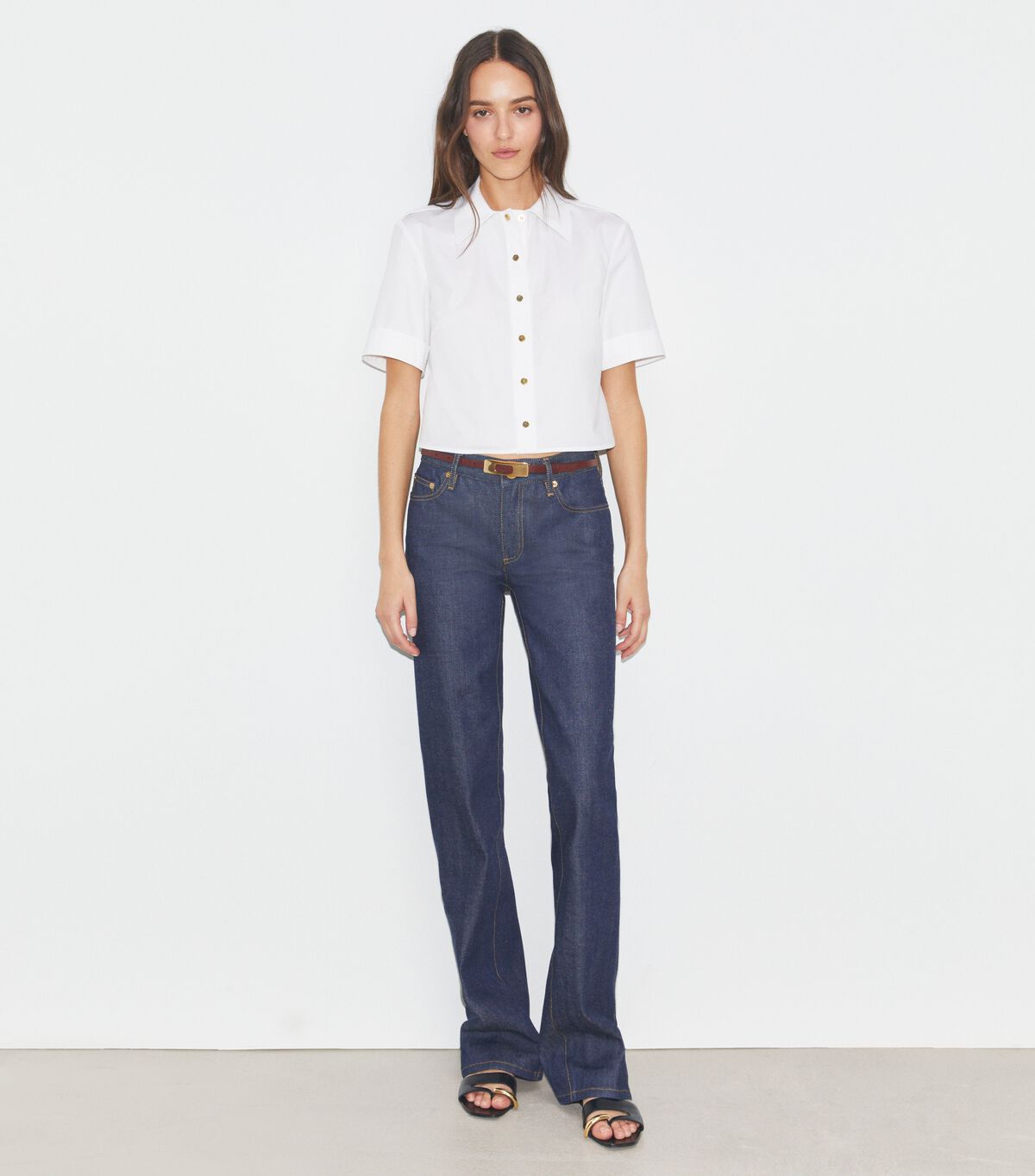 tory burch poplin camp shirt