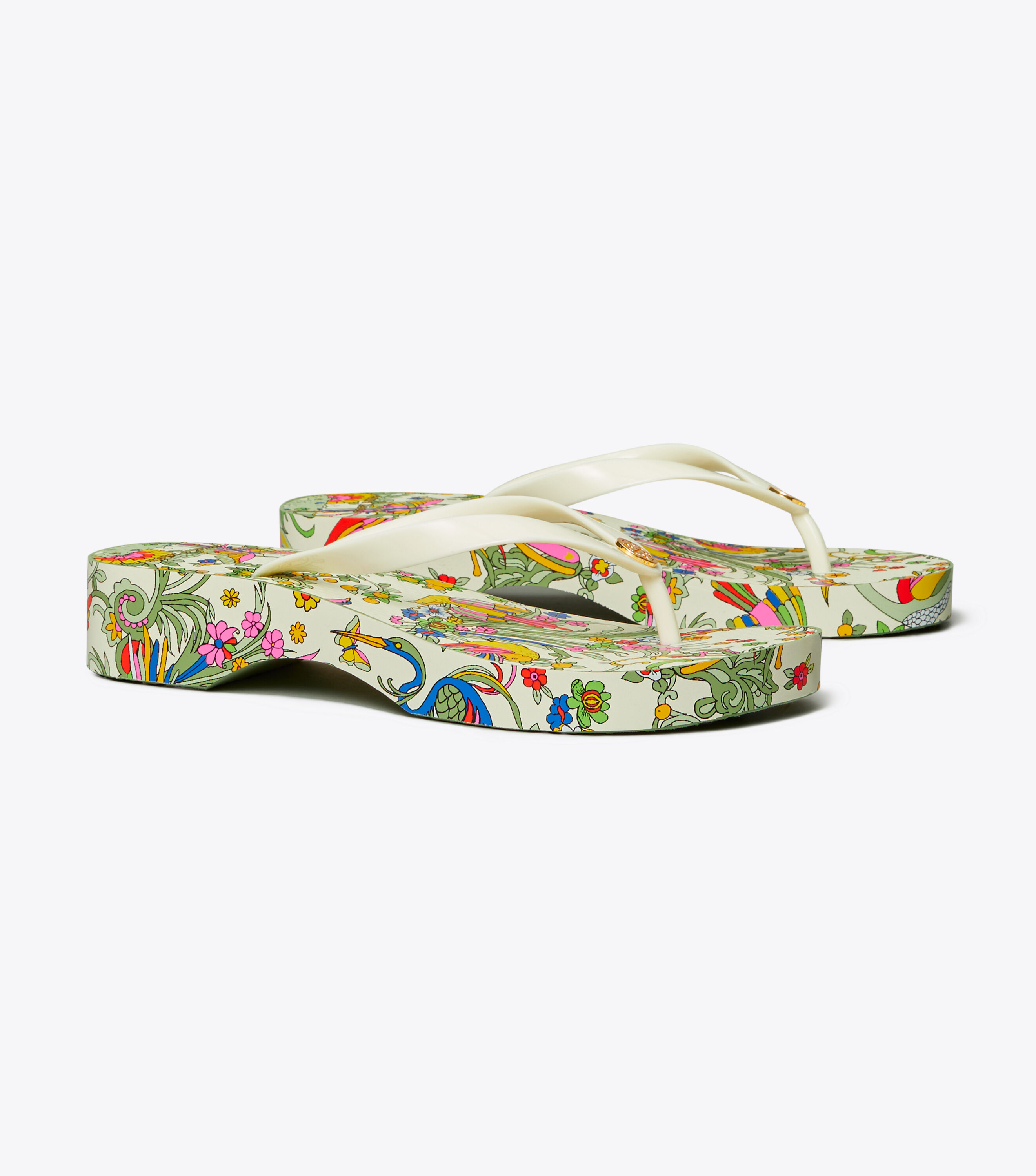 Tory burch carved new arrivals wedge flip flop