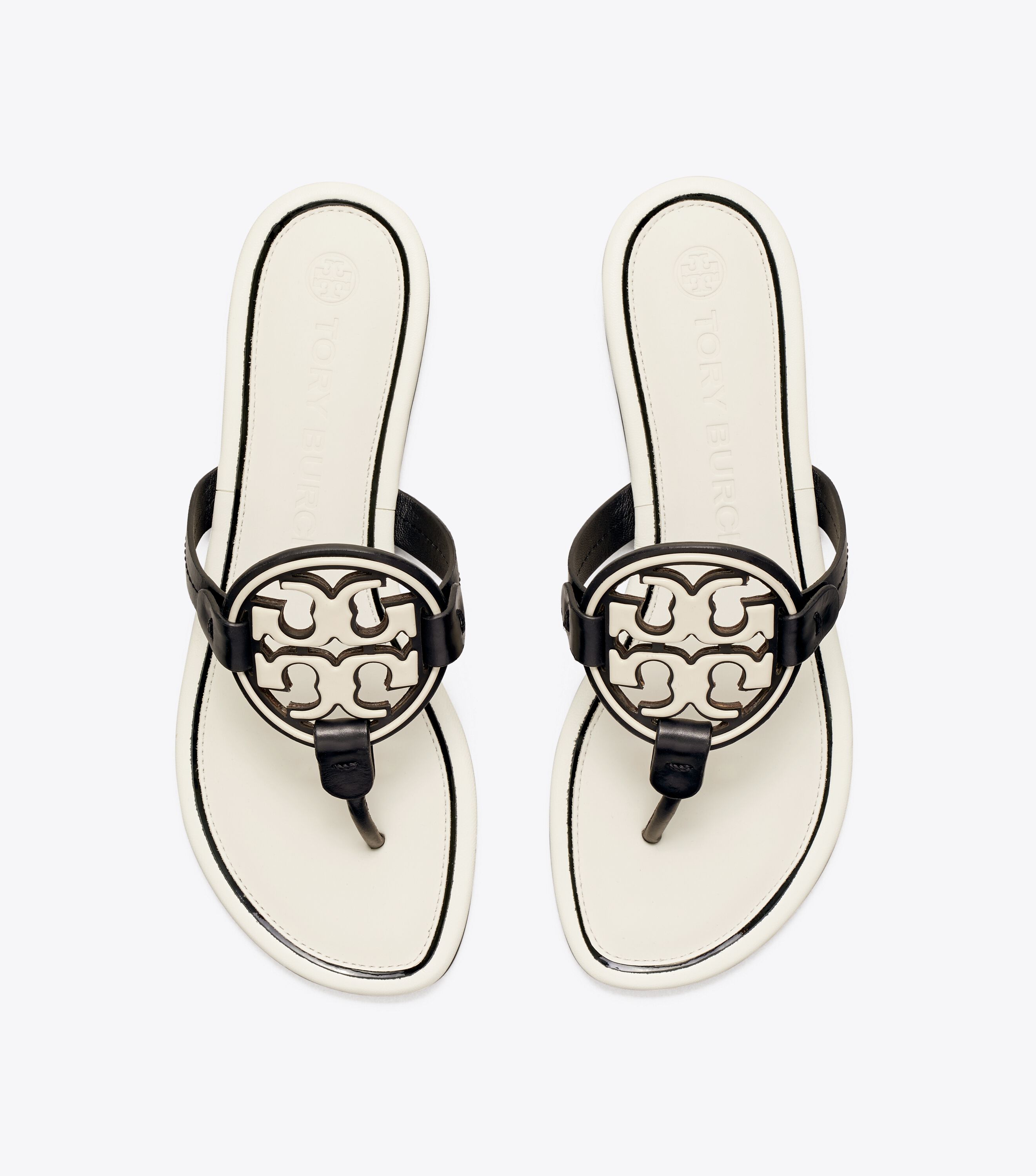 Tory burch miller metal logo sandal on sale