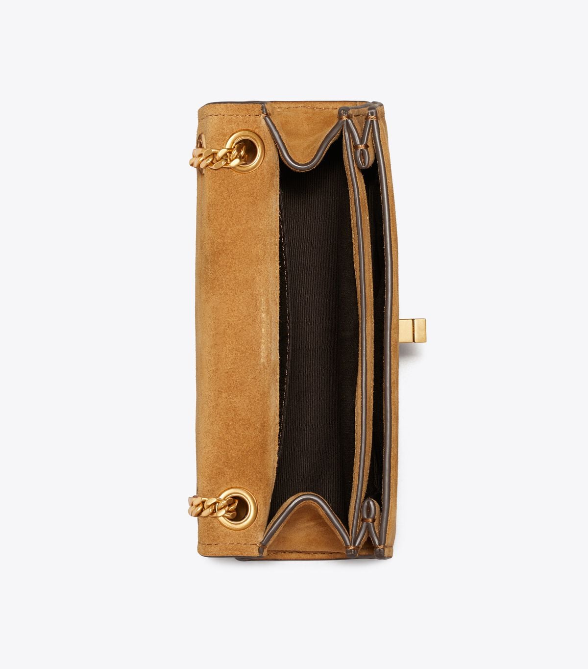 tory burch mini kira turnlock suede shoulder bag