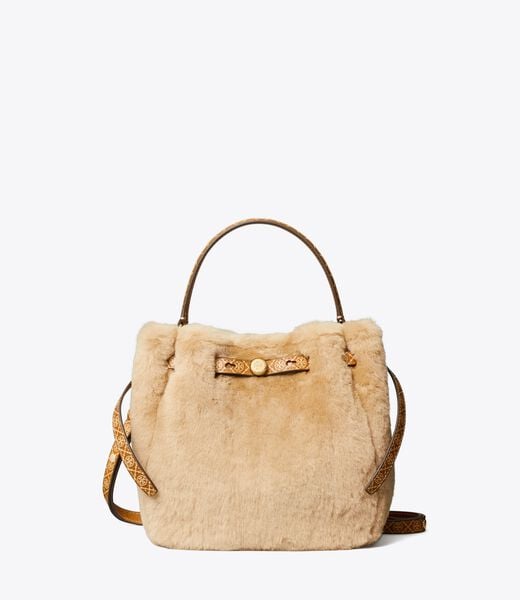 Romy Shearling Bucket Bag tory burch romy shearling bucket bag