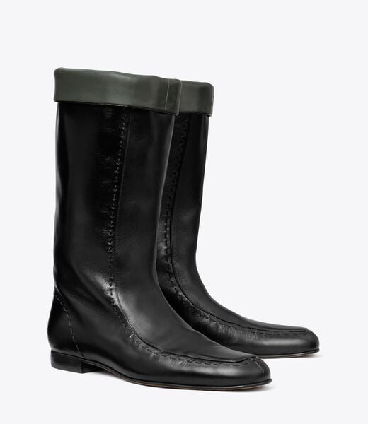 Flat Riding Boot tory burch flat riding boot