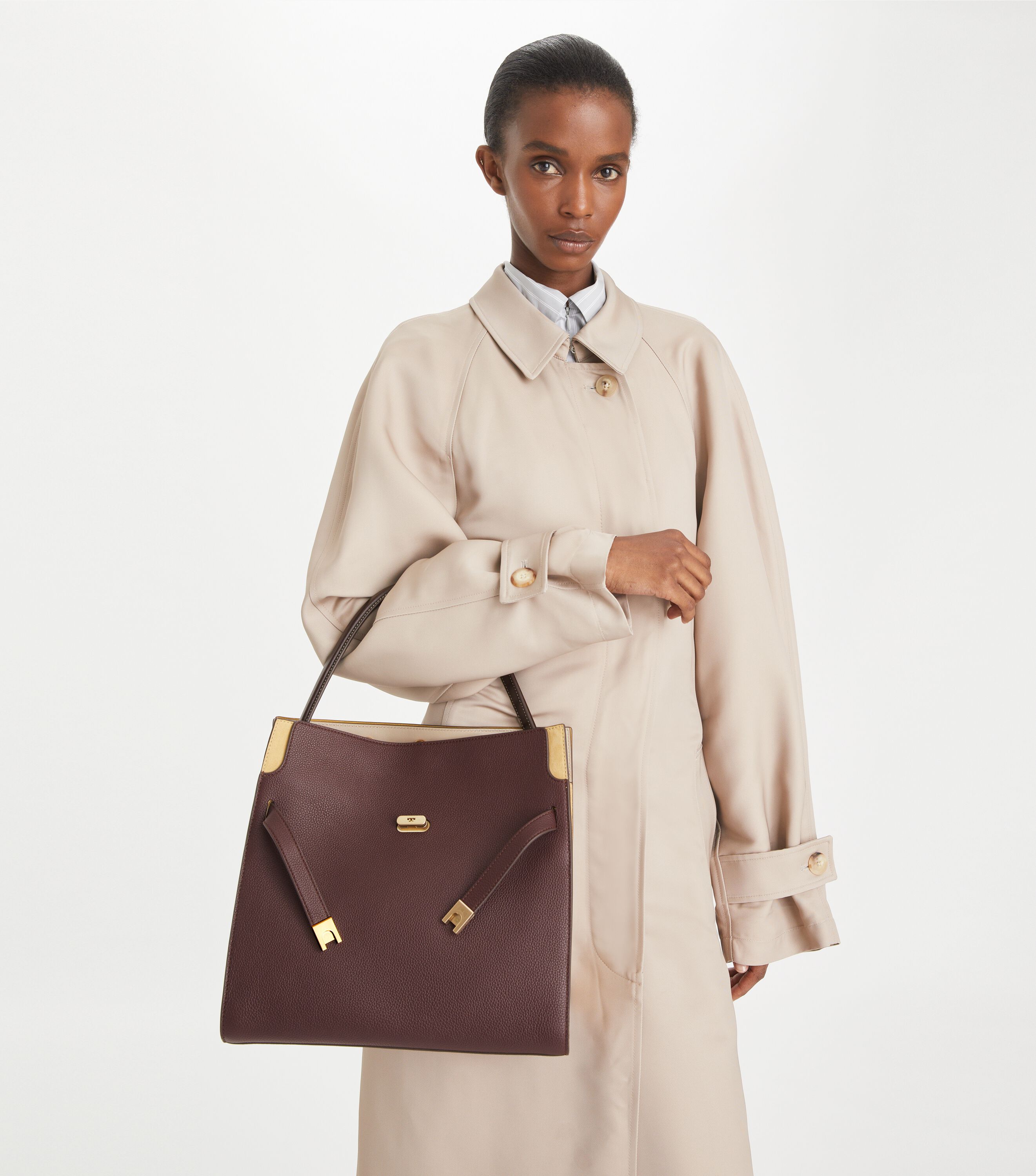 Lee Radziwill Double Bag, Beetle Berry | Tory Burch KSA