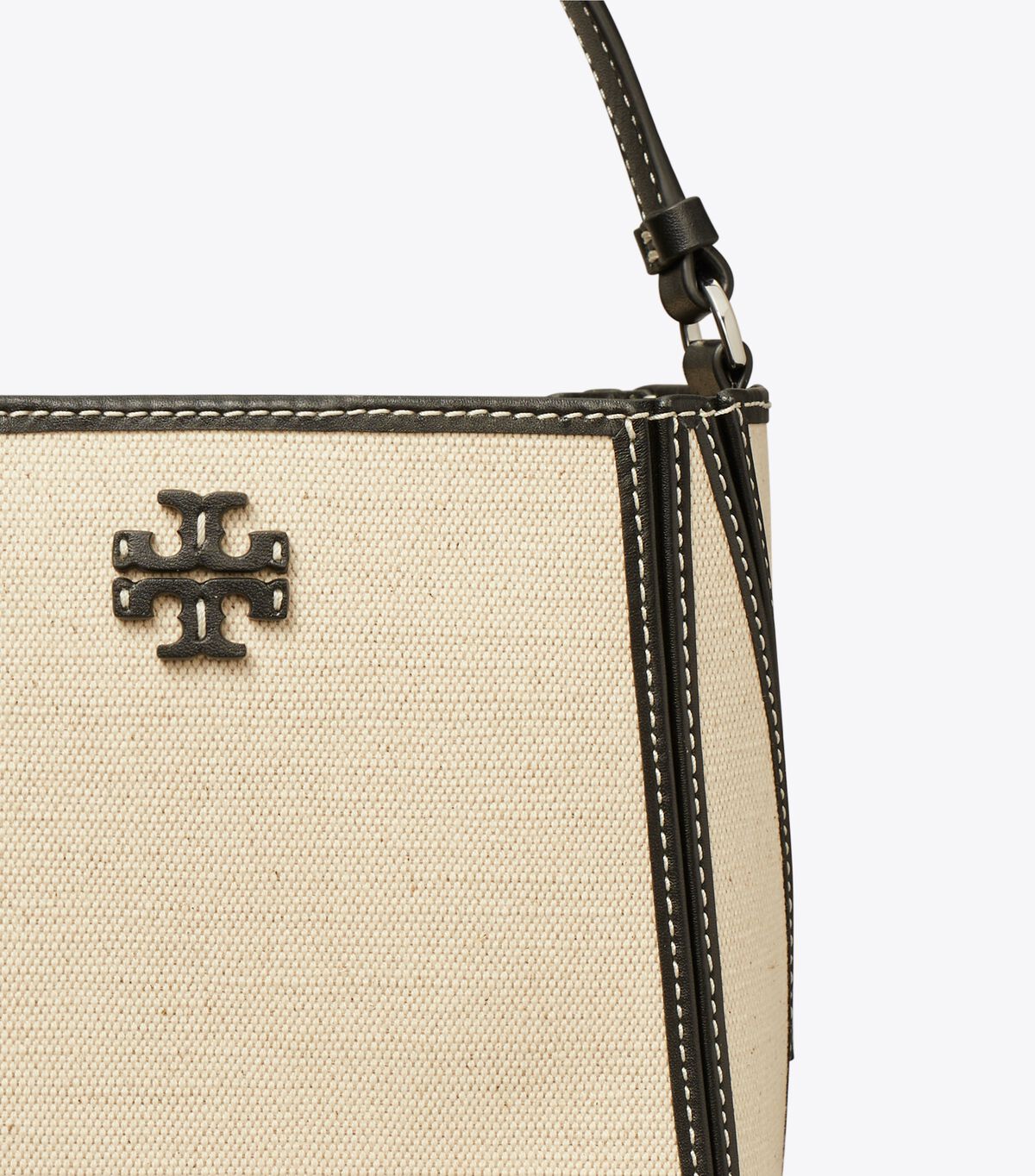 tory burch small mcgraw canvas bucket bag