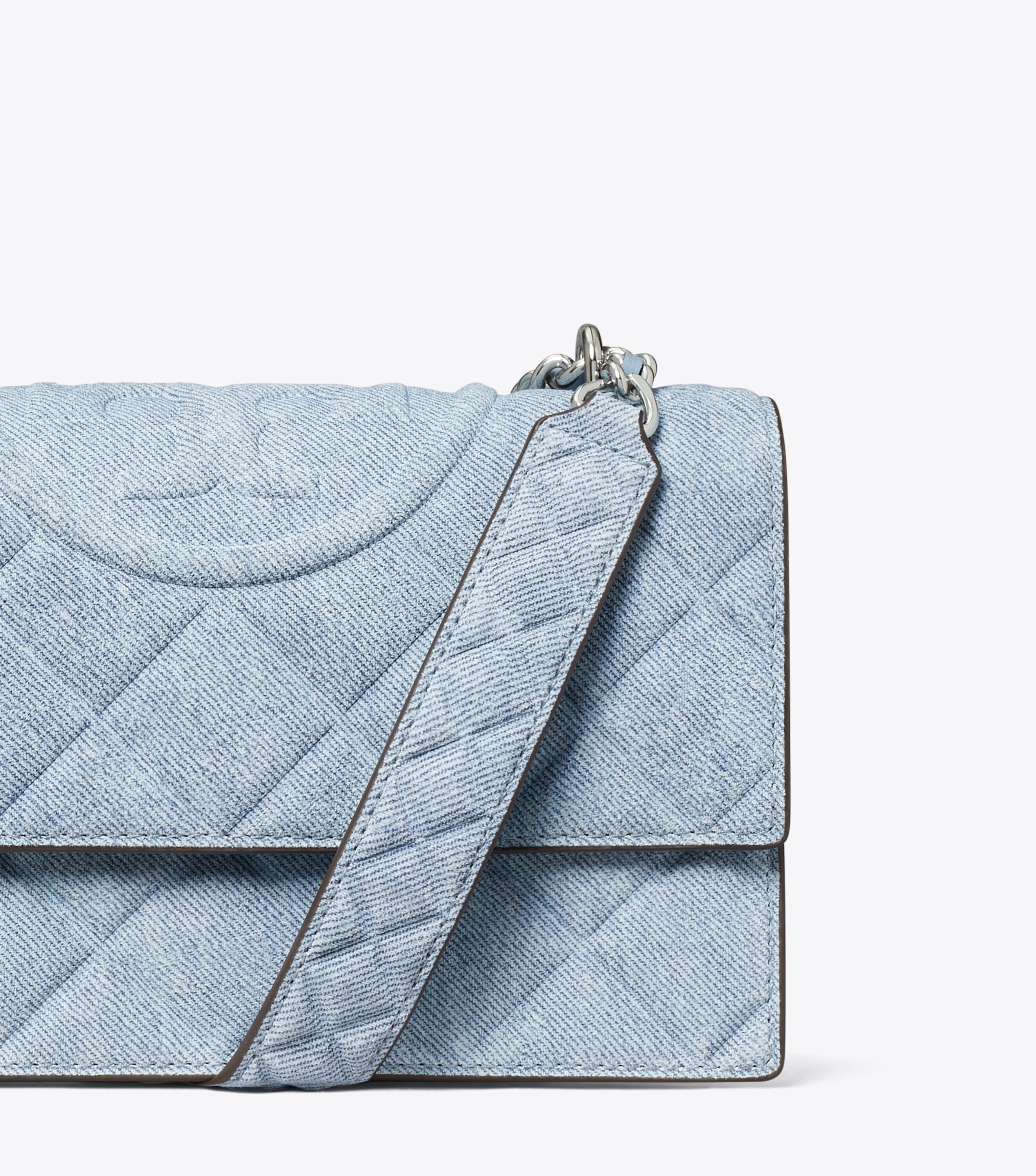 【TORY BURCH】フレミング デニムプリント スエード スモール フレミング デニムプリント スエード スモールショルダーバッグ
