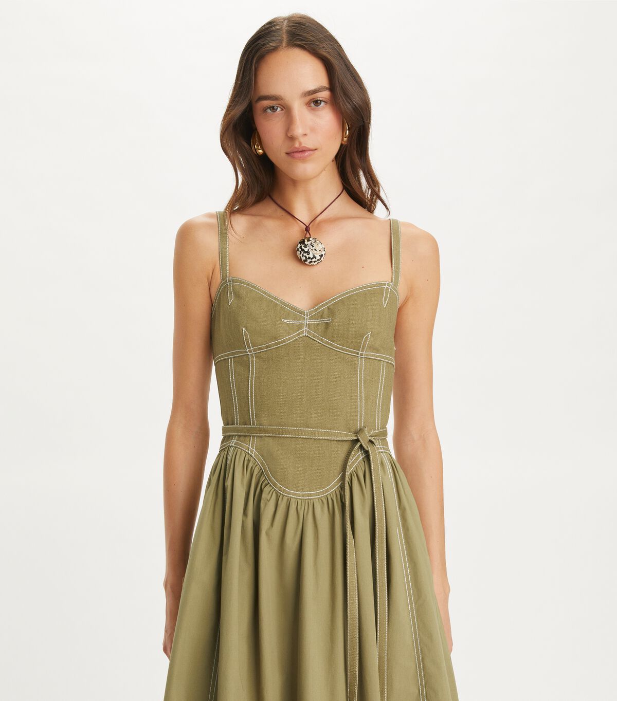 tory burch cotton twill dress