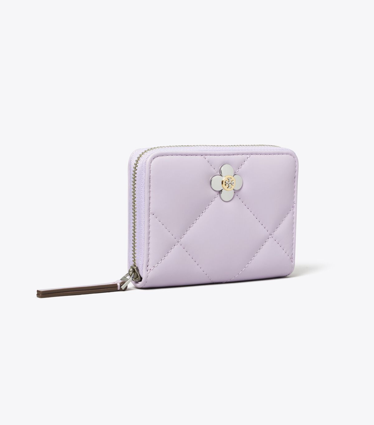 tory burch small kira diamond quilt clover wallet