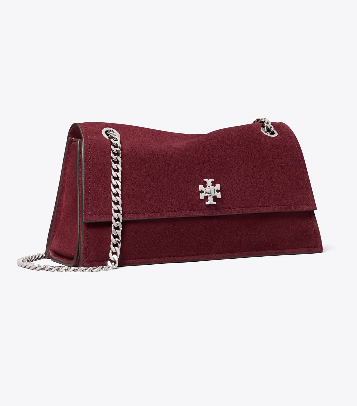 tory burch kira turnlock suede shoulder bag