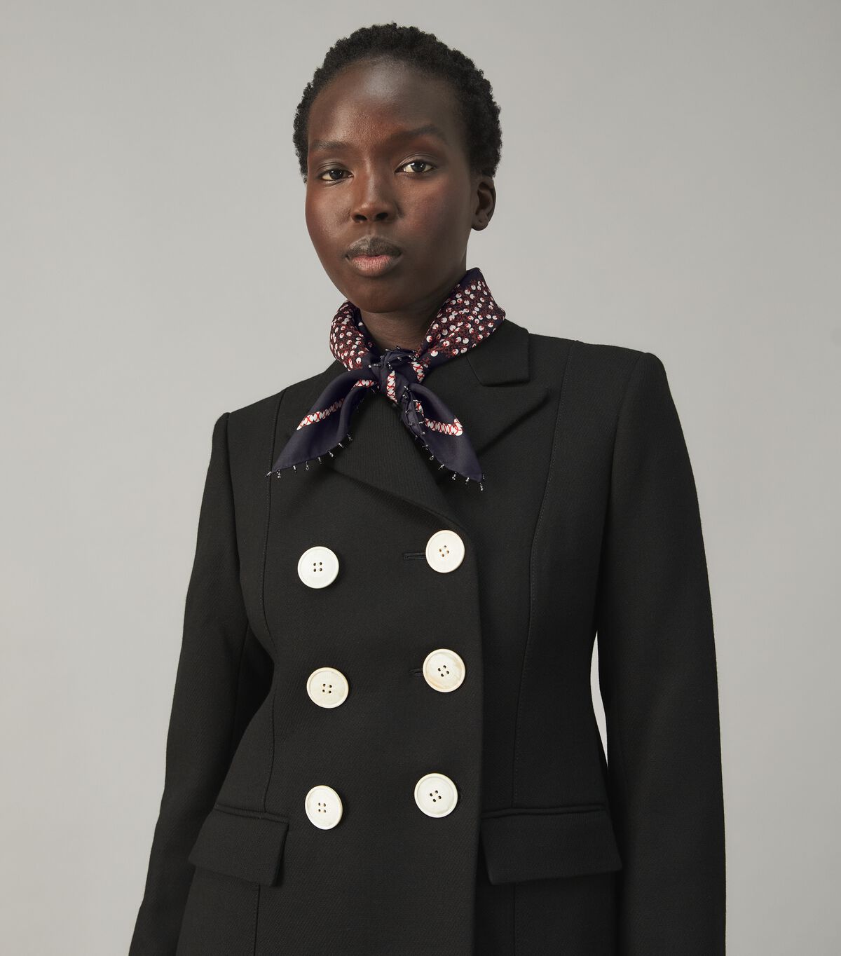 tory burch scatter dot silk neckerchief