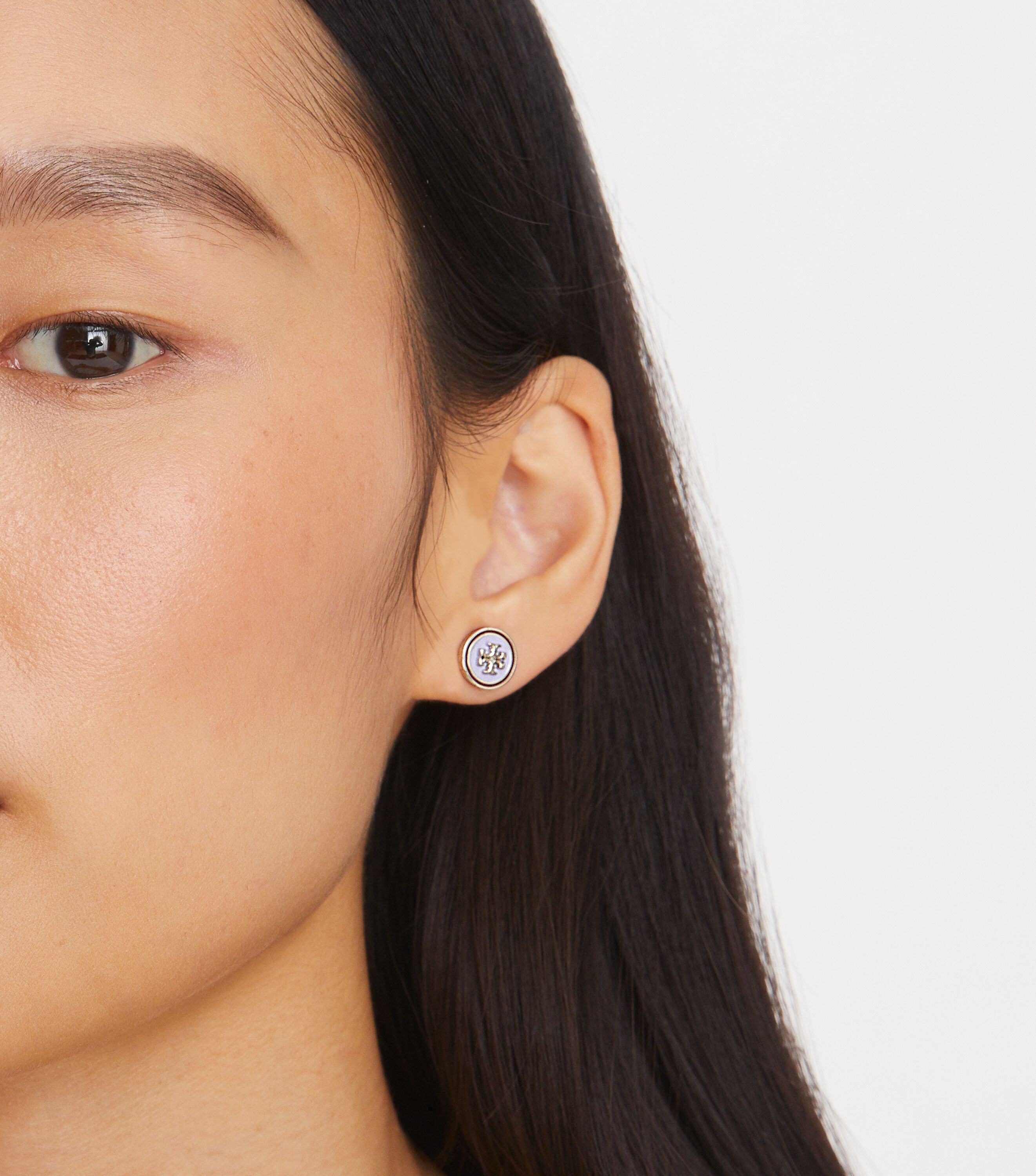 Tory burch rose on sale gold earrings