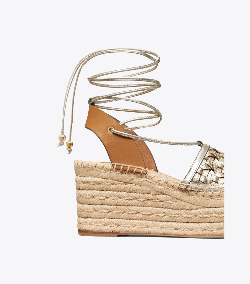 Basketweave Tory Burch Lace Up Sandals Tory Burch Basket Weave