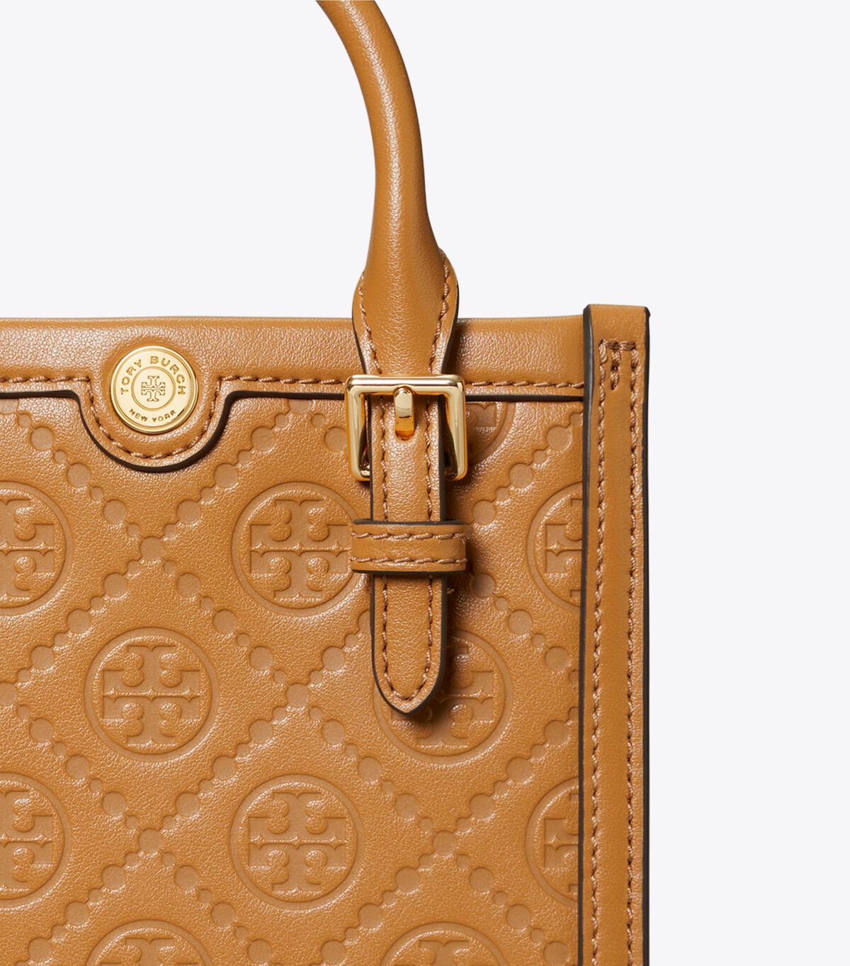 tory burch t monogram leather mini tote