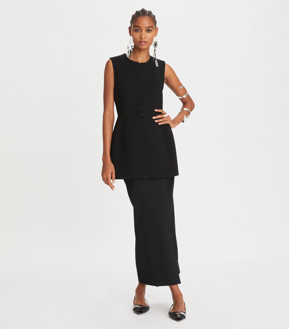 tory burch hook and eye tunic