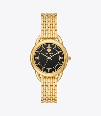 Ravello Watch, Black/Gold-Tone, 32 X 40 Mm