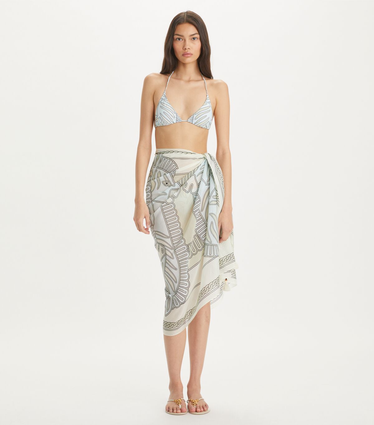 tory burch printed pareo