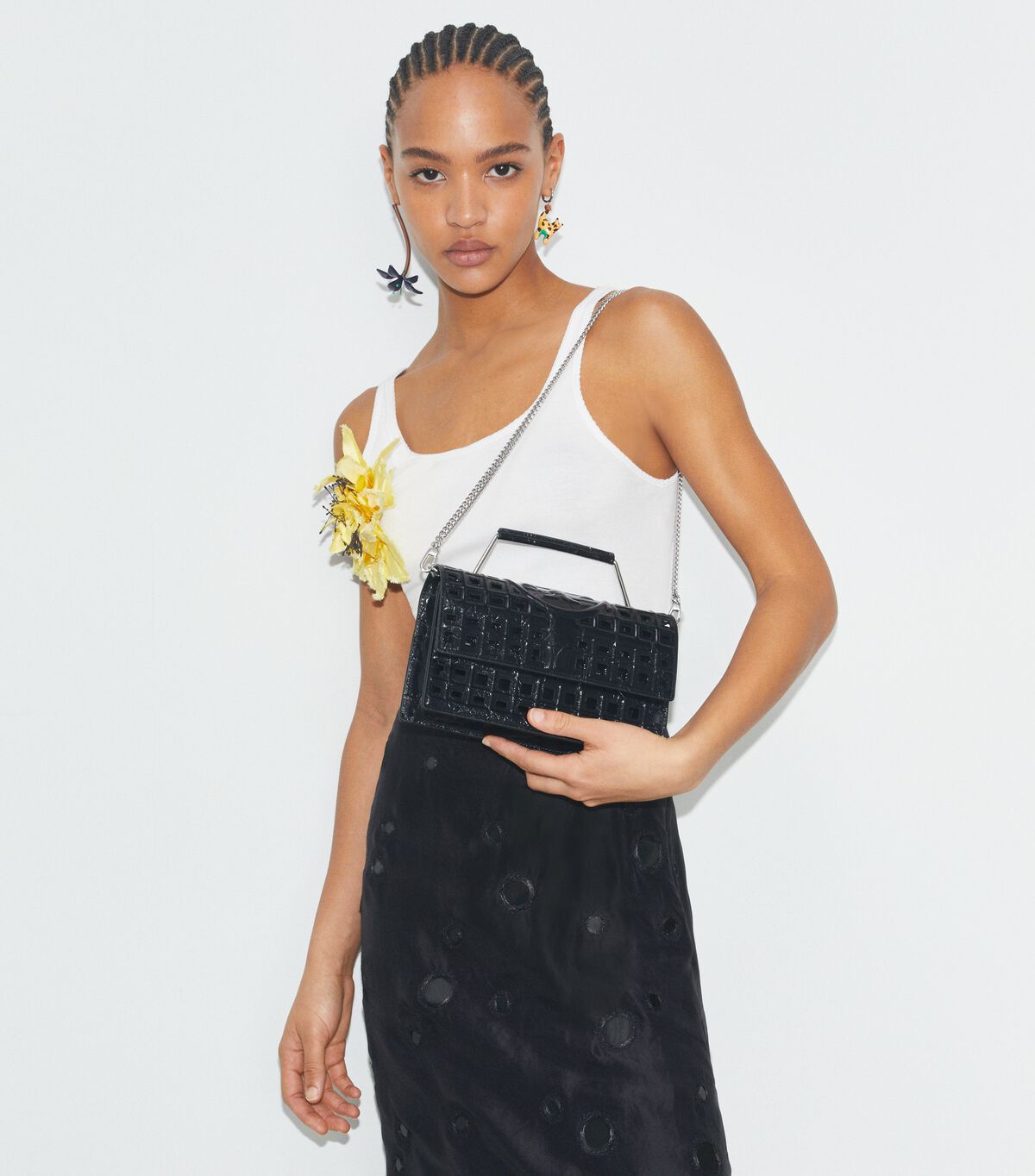 Small Fleming Cage Shoulder Bag tory burch small fleming cage shoulder bag