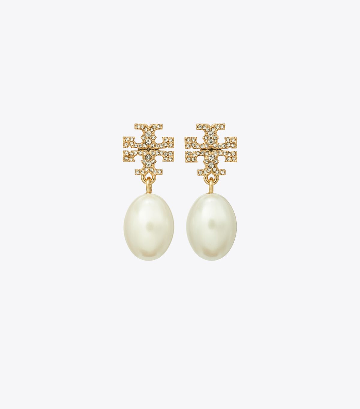 Moondance Pearl and Pave Drop Earring tory burch moondance pearl and pave drop earring