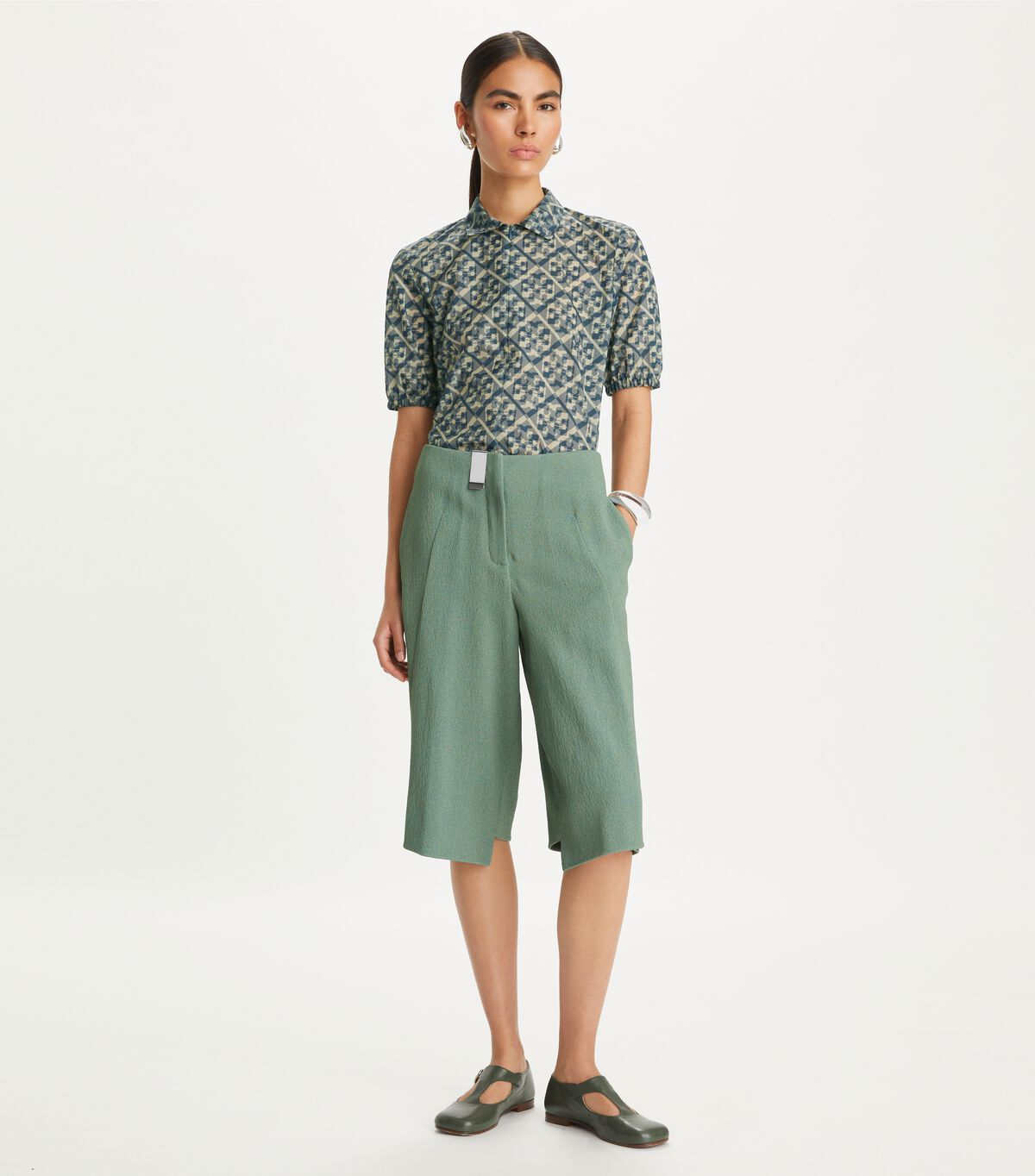 tory burch prismatic t monogram nylon zip polo