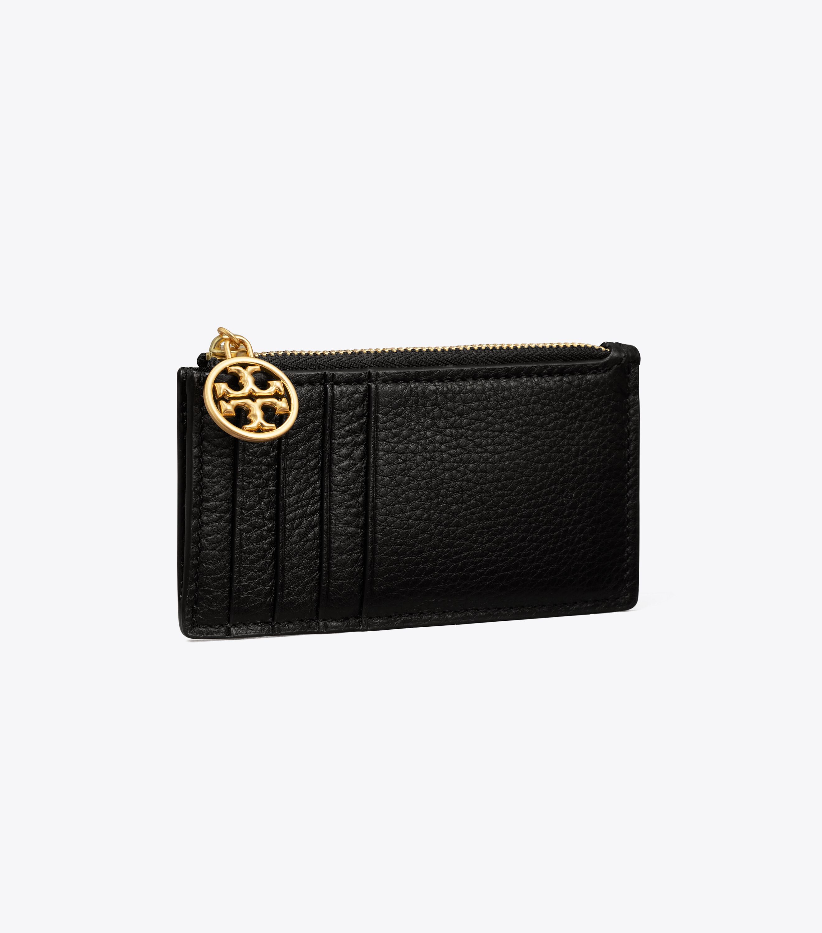 Miller Top-Zip Card Case, Black | Tory Burch KSA
