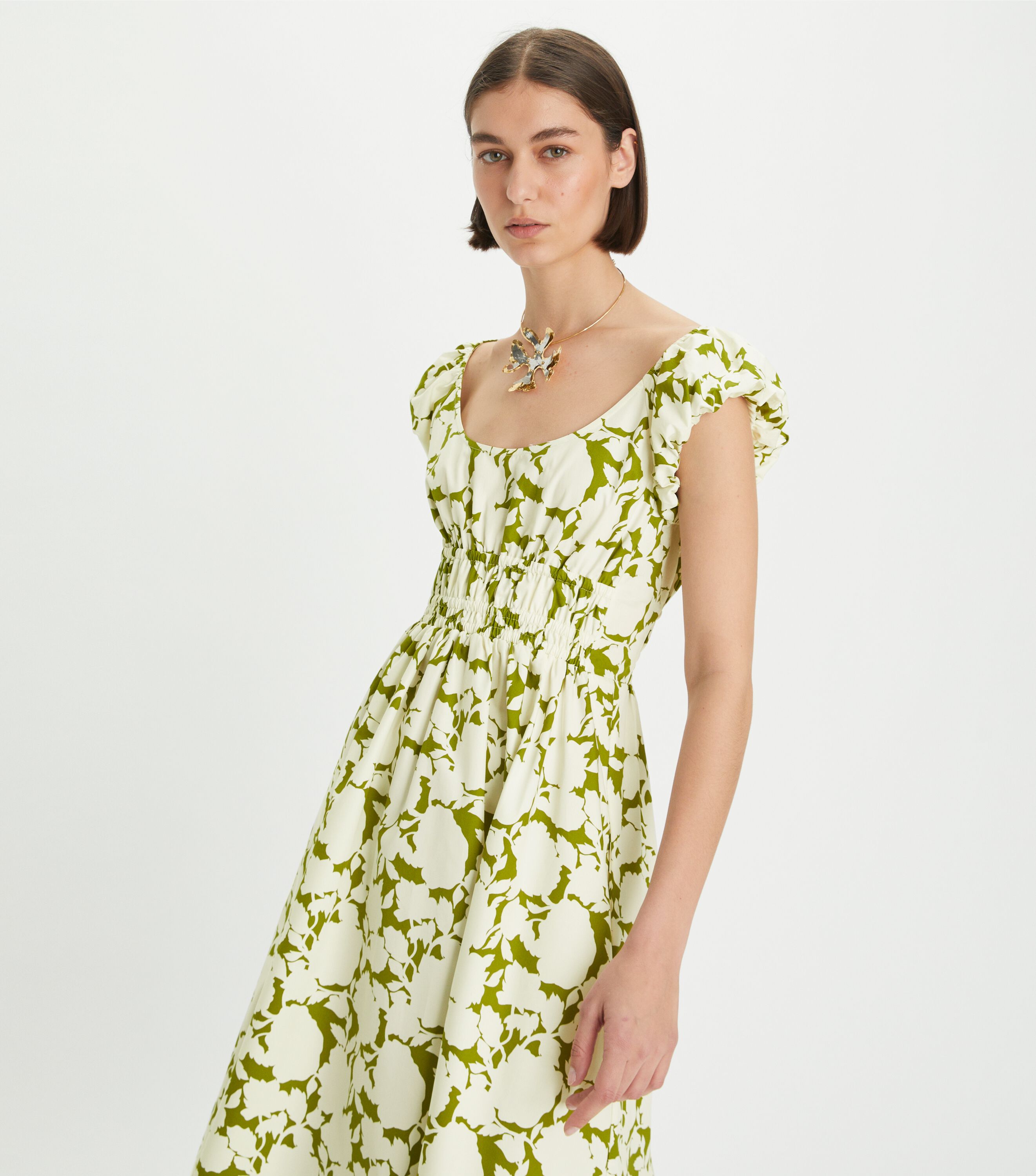 Tory burch printed cotton dress 2025