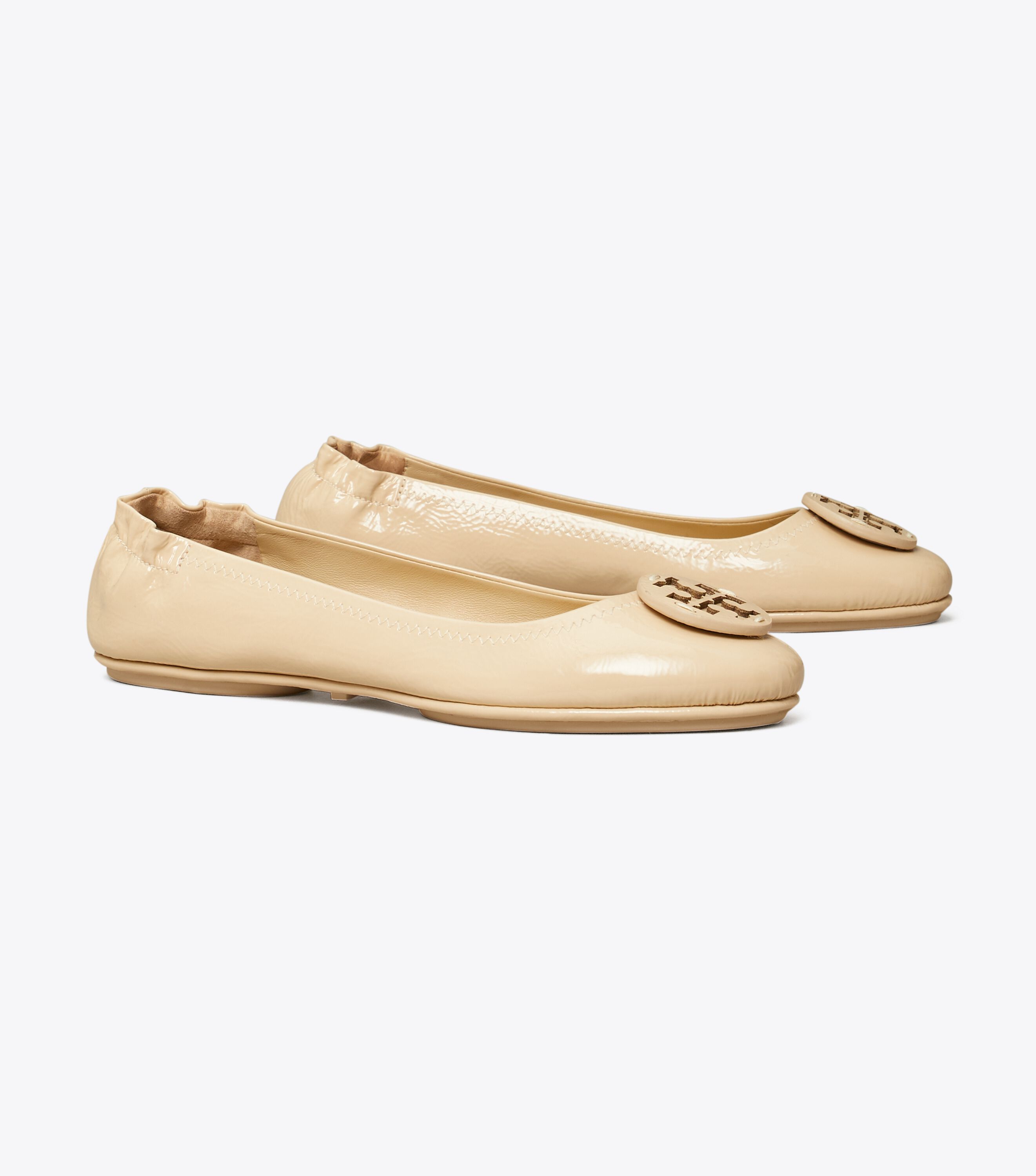 Tory burch minnie travel leather ballet flat sale