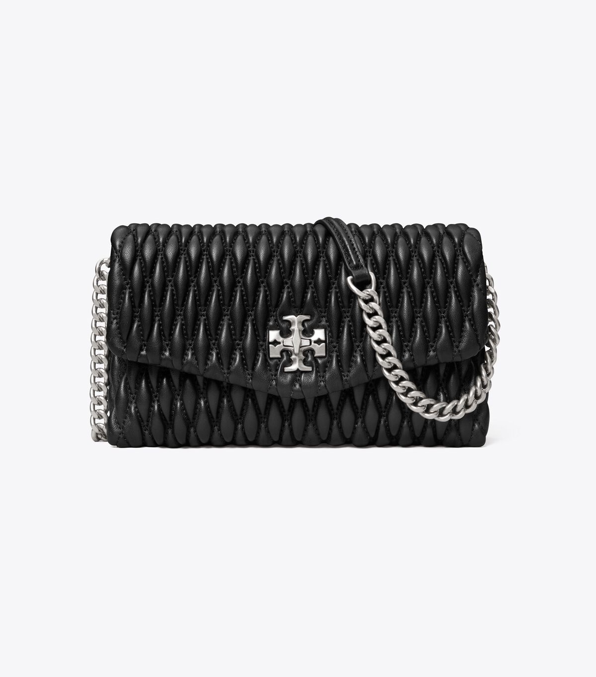 tory burch kira ruched chain wallet