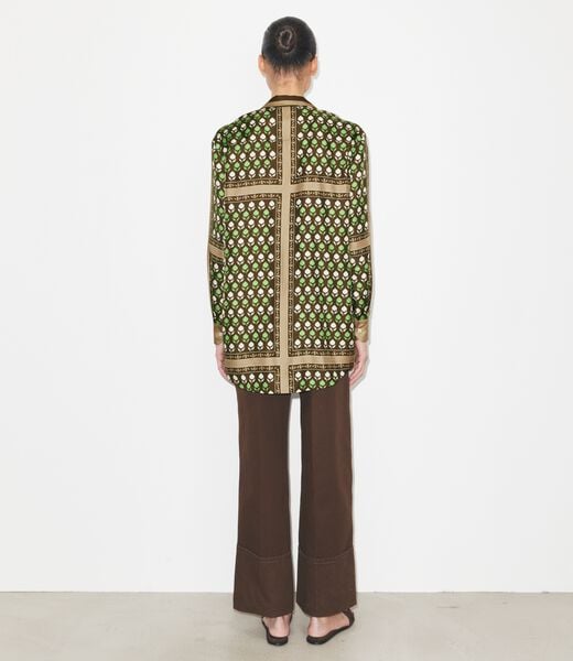 tory burch بلوزة حريرية