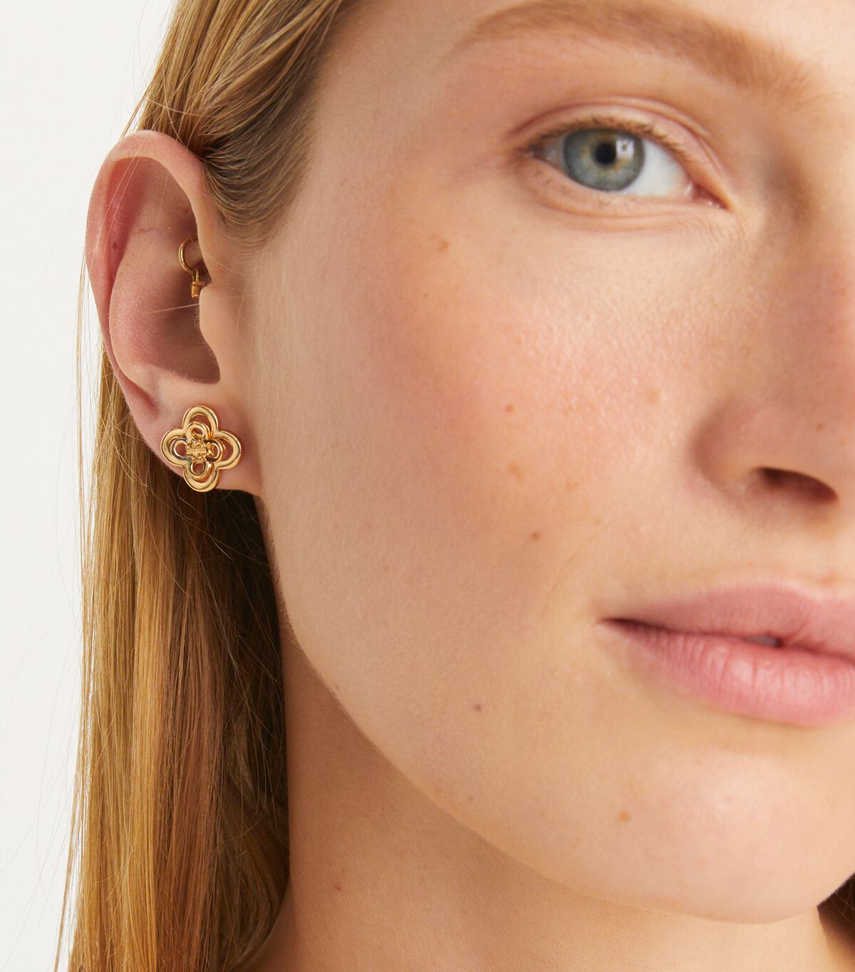tory burch kira clover stacked stud