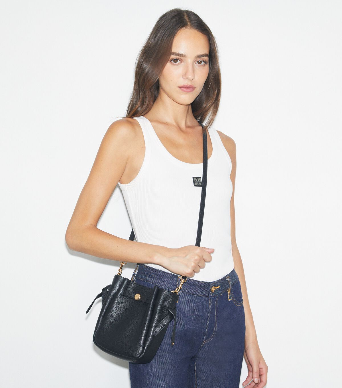 tory burch حقيبة كروس رومي صغيرة