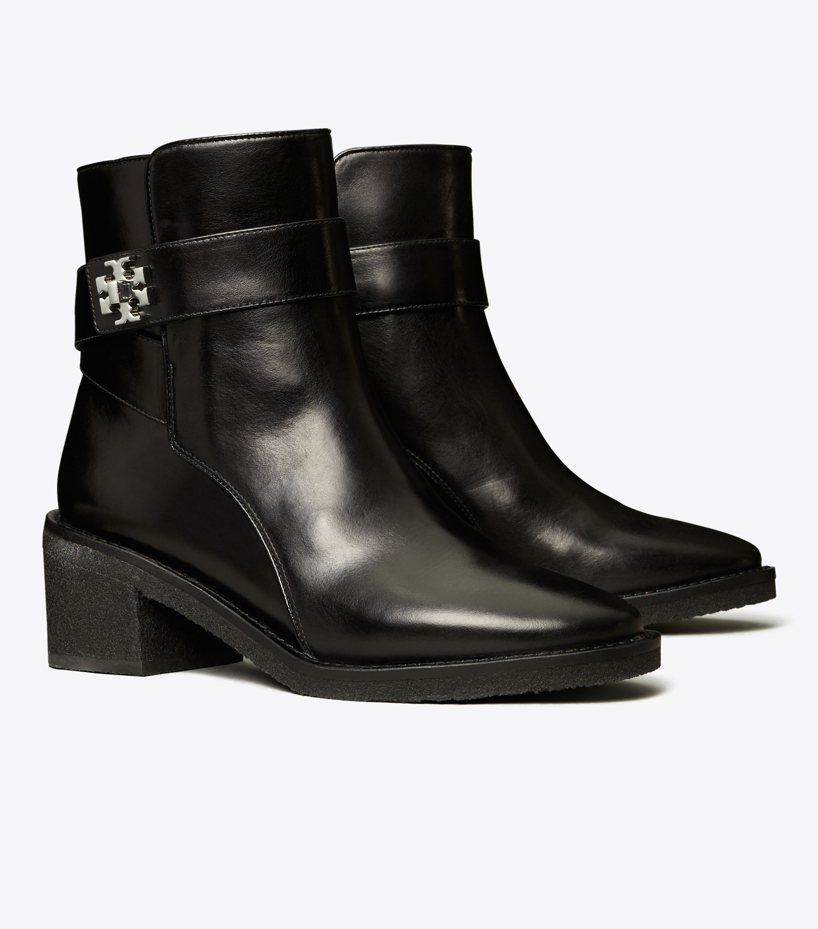 Kira Mid Heel Bootie Shoes Tory Burch