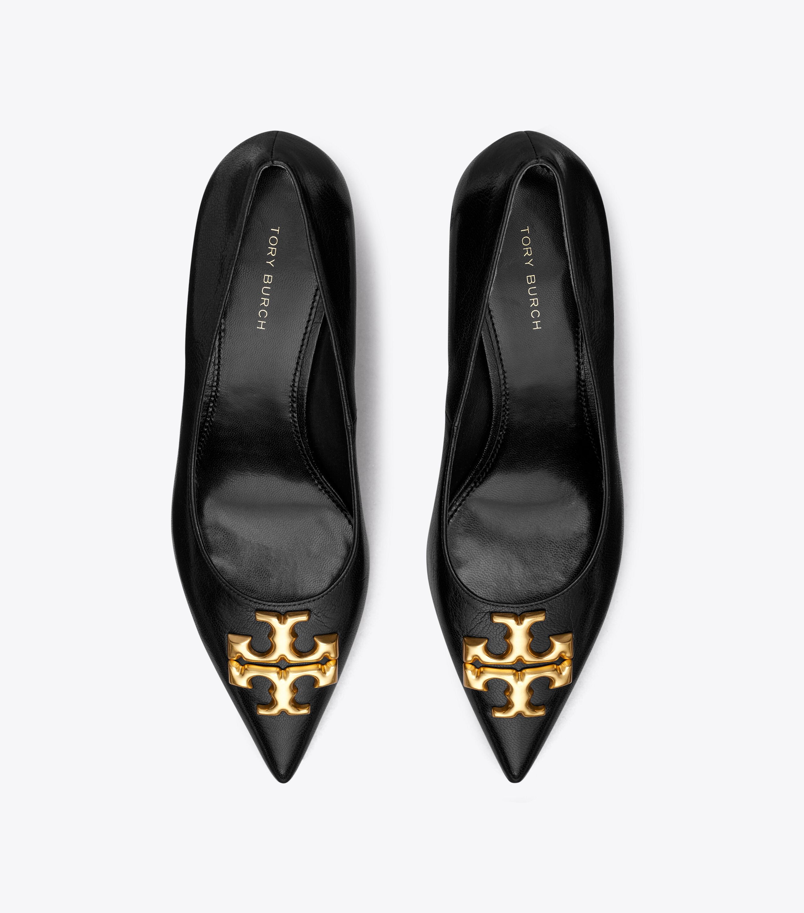Tory Burch Eleanor Angled Pump 24.5センチ Eleanor Pump, Perfect Black / Gold | Tory Burch KSA