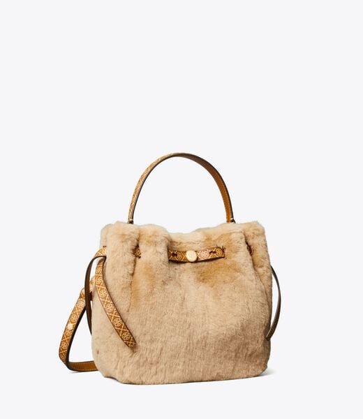 Romy Shearling Bucket Bag tory burch romy shearling bucket bag