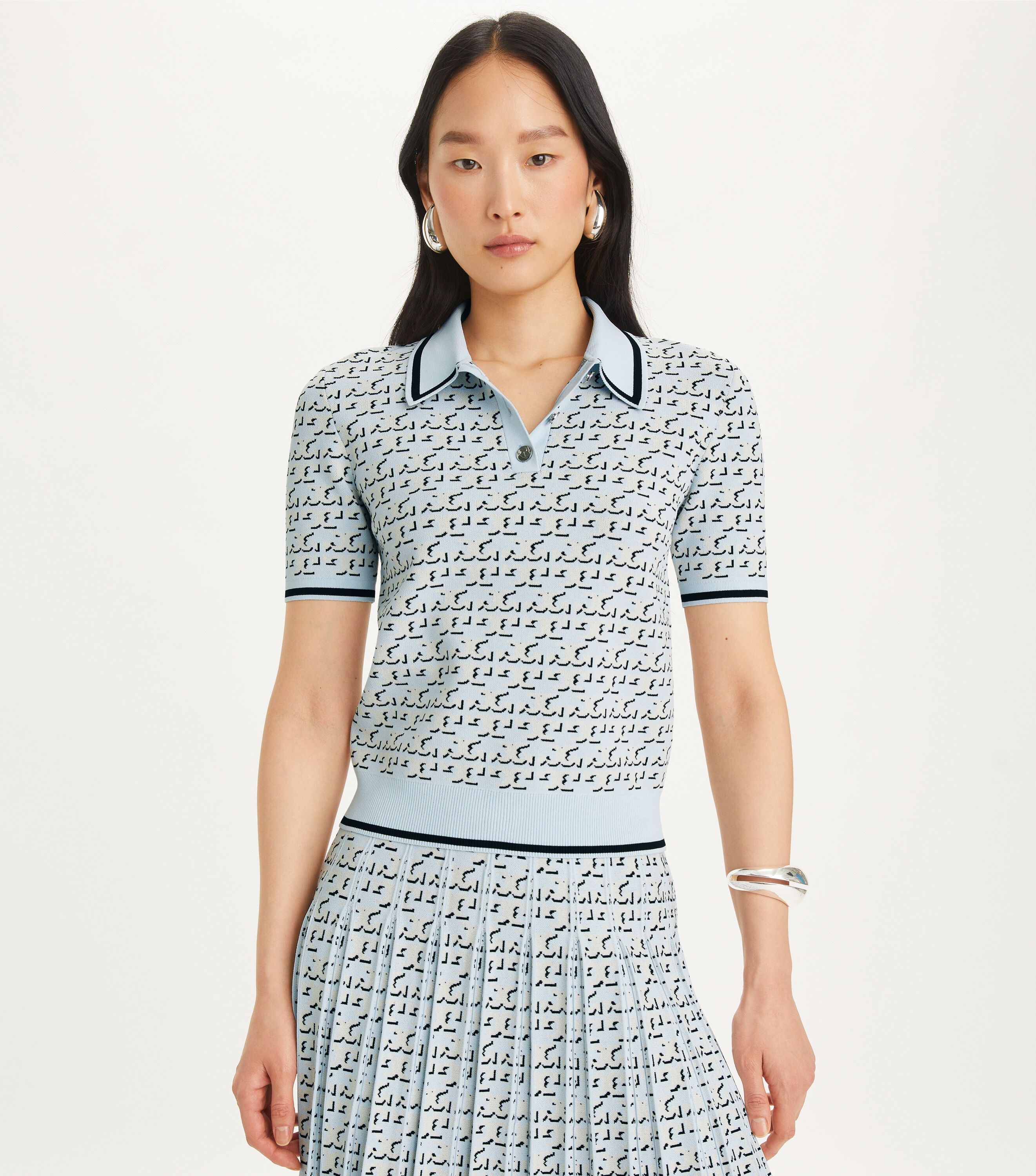 Jacquard polo shirt new arrivals