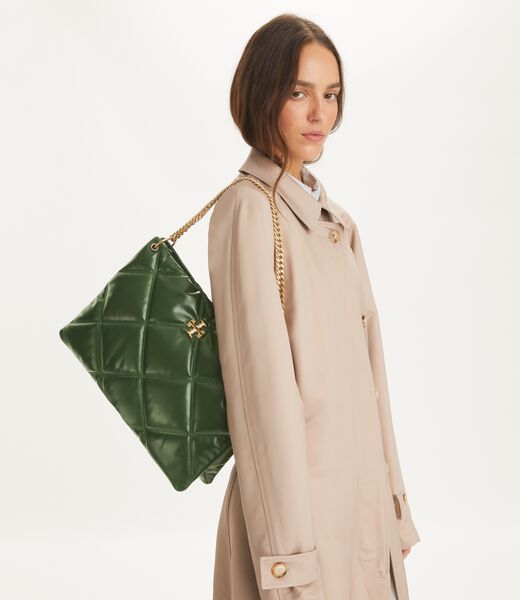 tory burch حقيبة كيرا دايموند بغرز متباينة