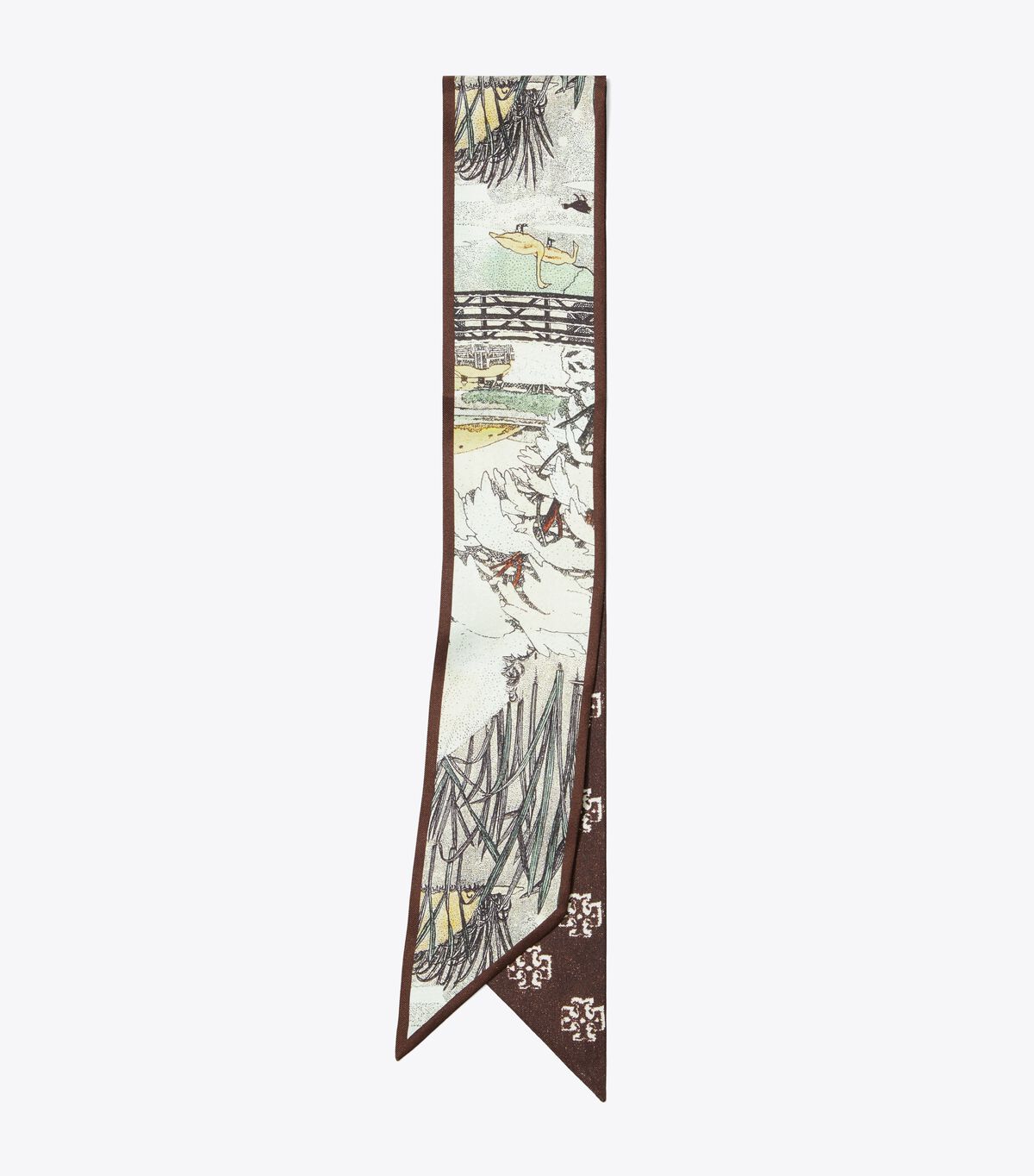 tory burch forest ribbon tie