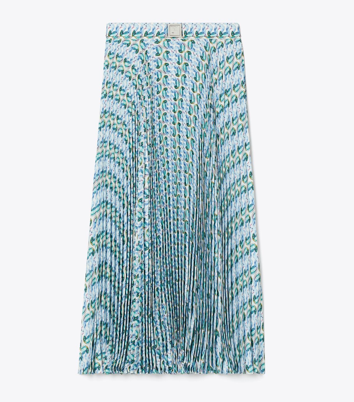 tory burch pleated viscose skirt