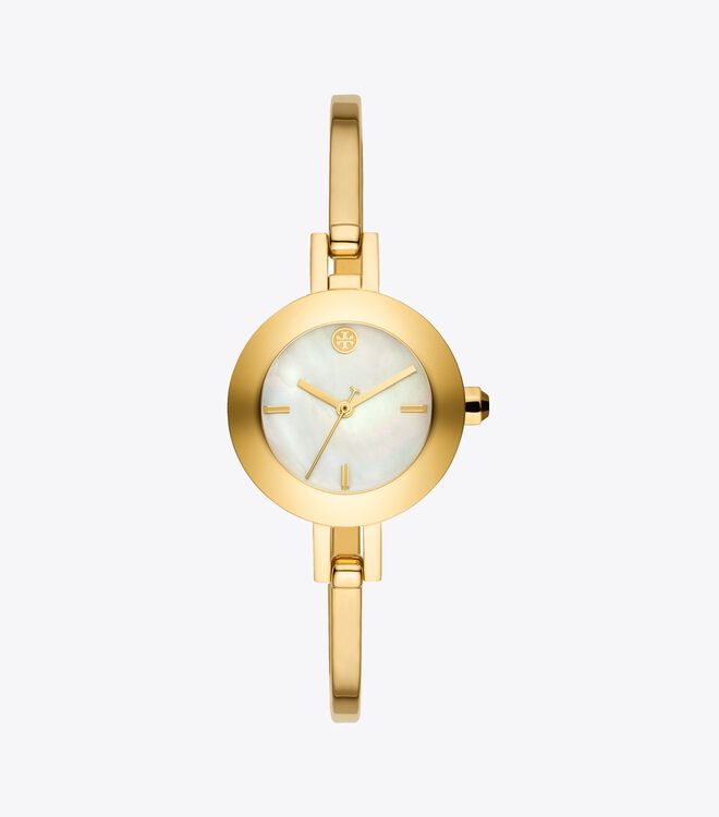 REVA BANGLE WATCH GIFT SET, GOLD-TONE STAINLESS STEEL/IVORY, 29 MM |  Accessories | Tory Burch