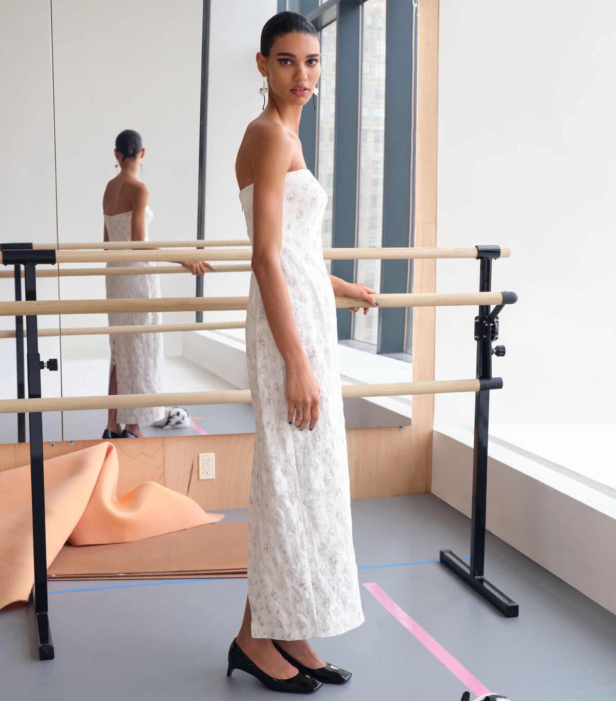 tory burch embellished linen dress