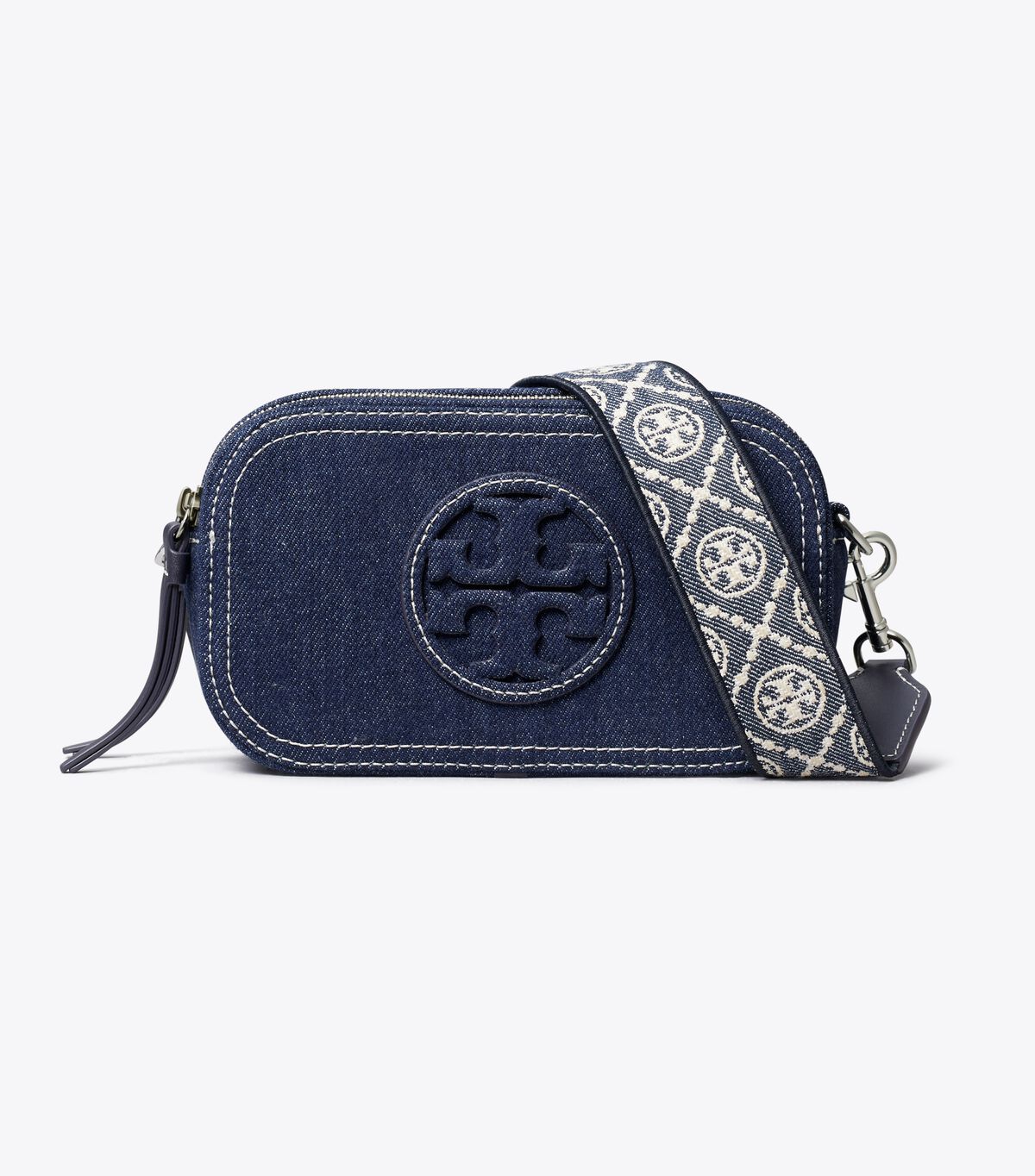 tory burch mini miller denim crossbody bag