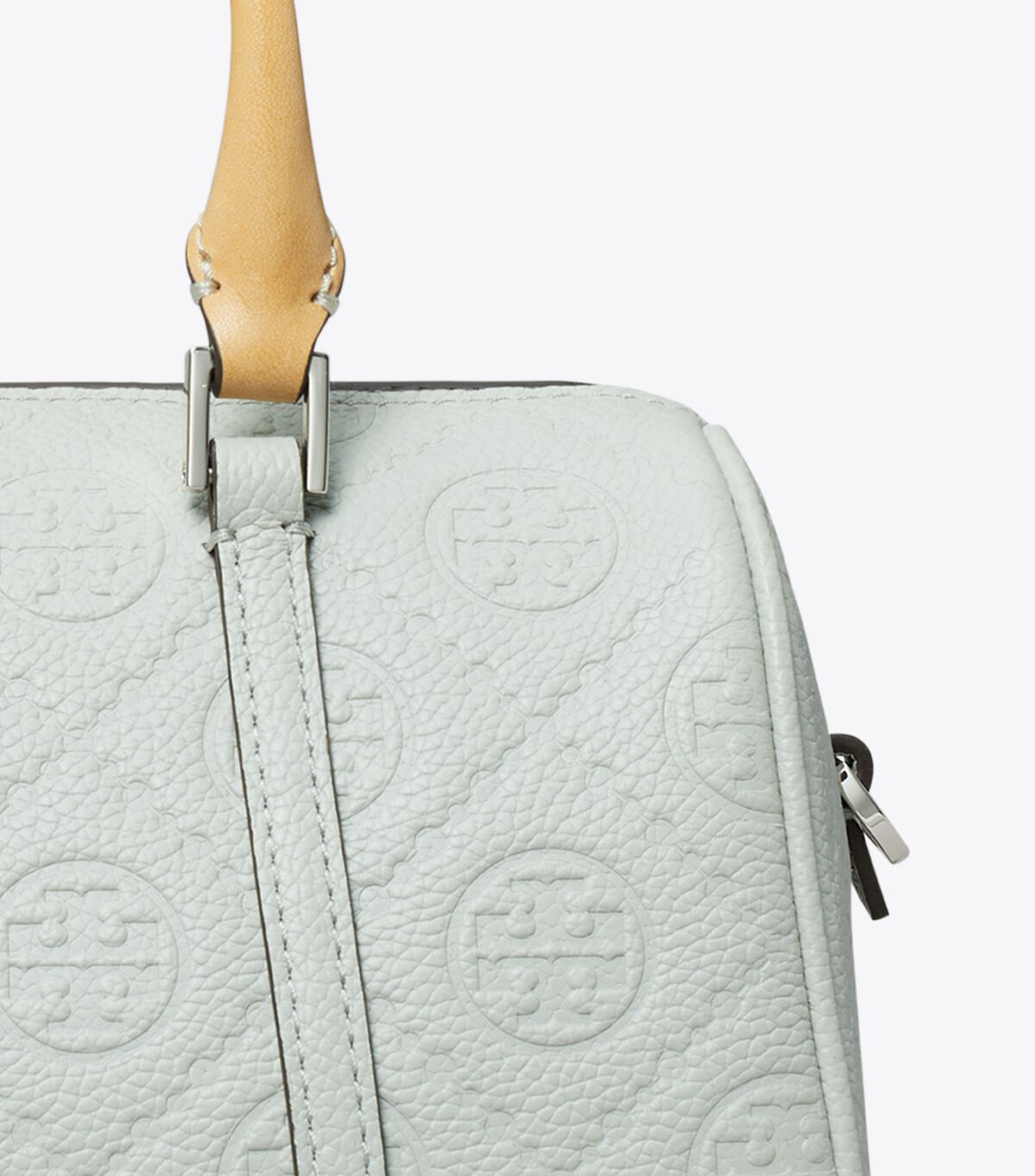 tory burch t monogram pebble petite barrel bag