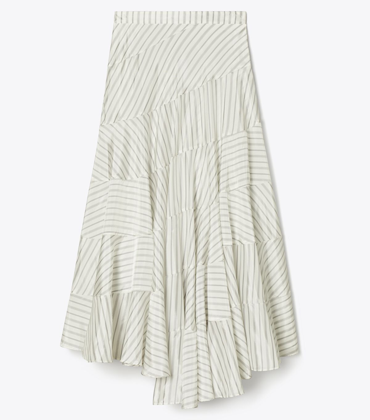 tory burch asymmetrical viscose skirt