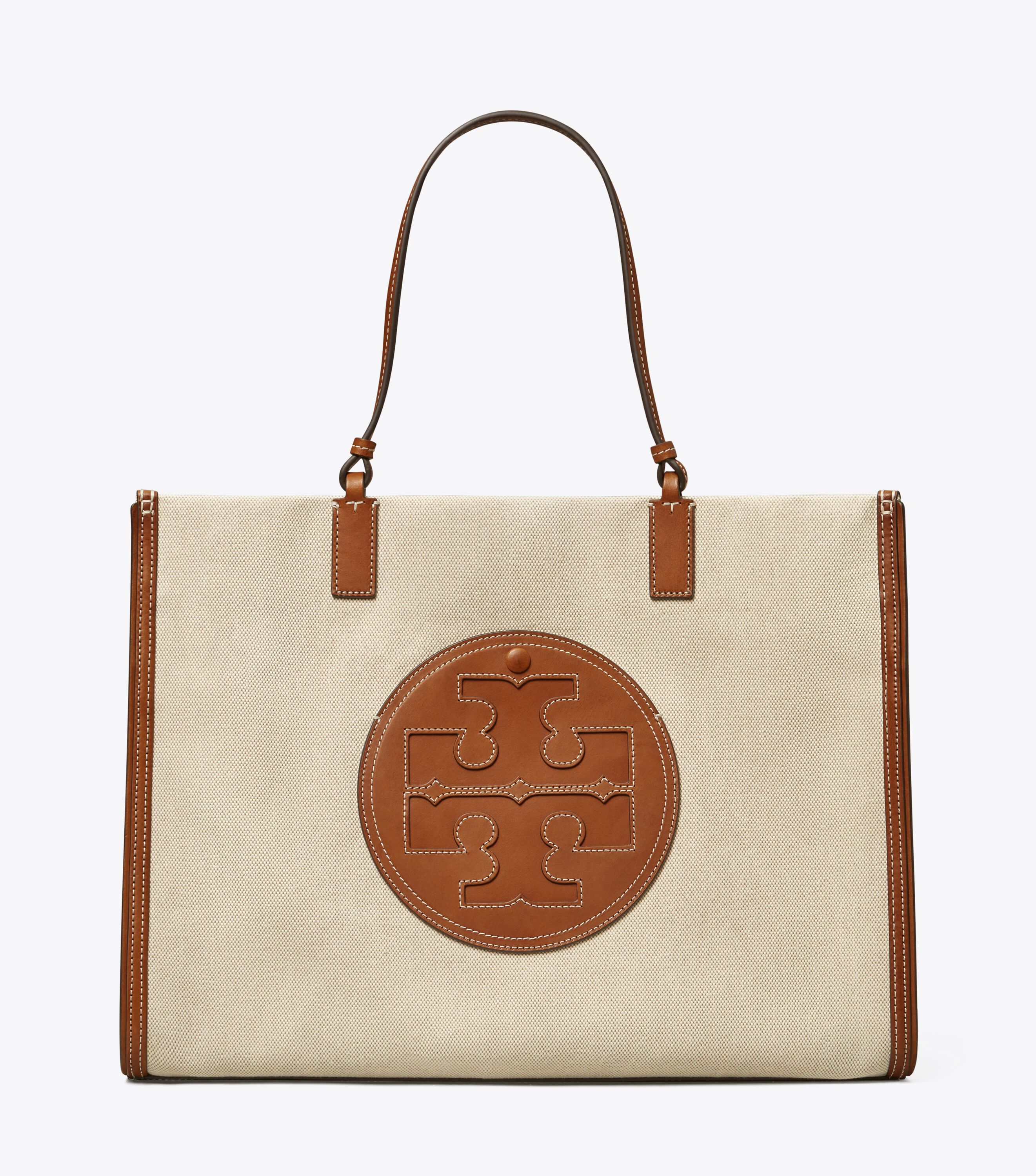 Tory burch ella metallic canvas tote sales