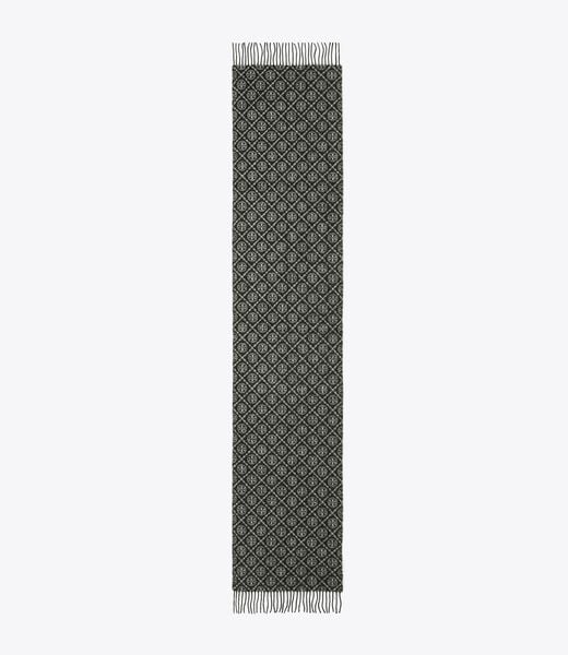 tory burch t monogram oblong scarf