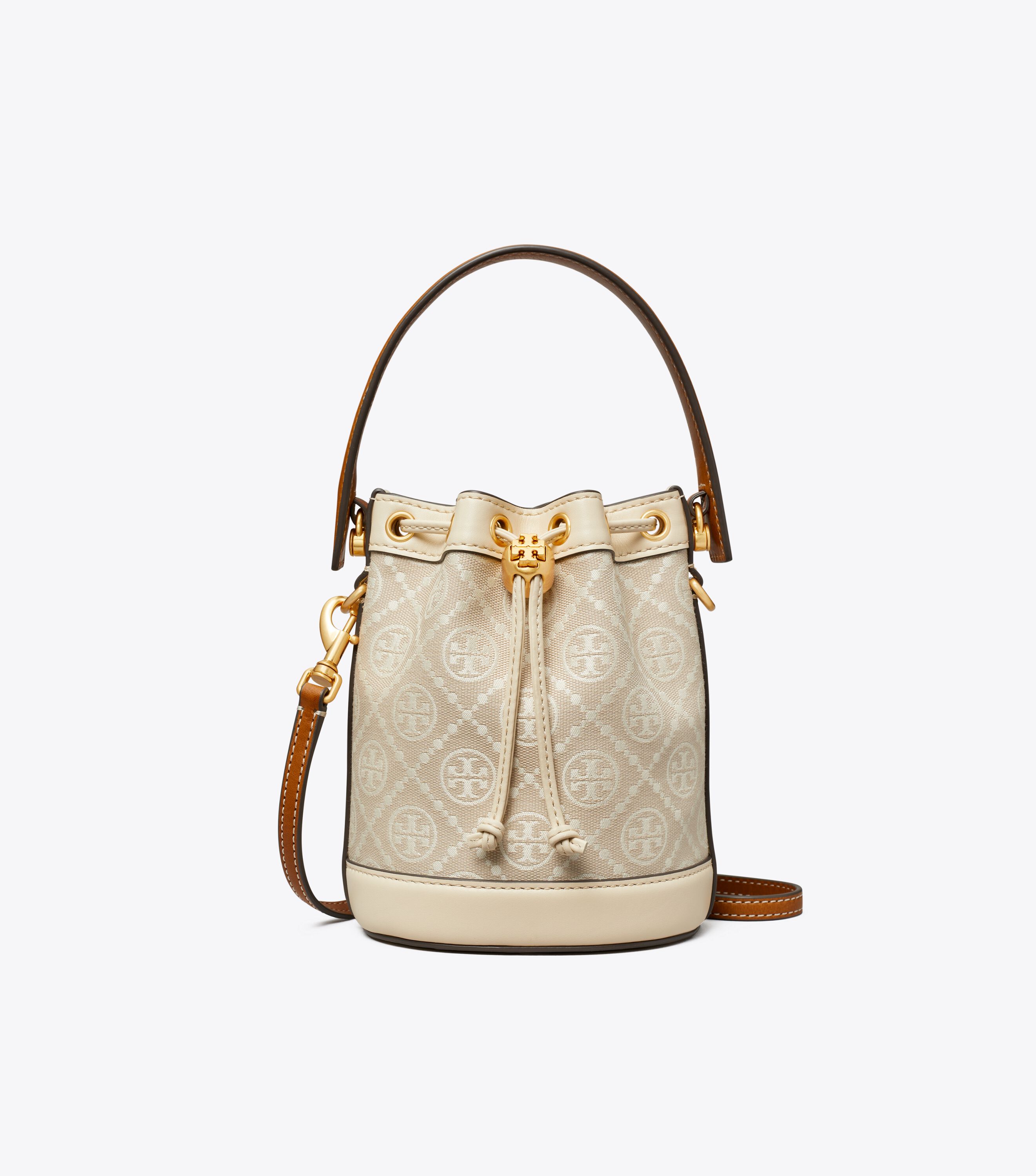 ★送料・関税込★Tory Burch★monogram mini bucket bag★ Tory Burch Mini T Monogram Denim Bucket – Luxe Paradise